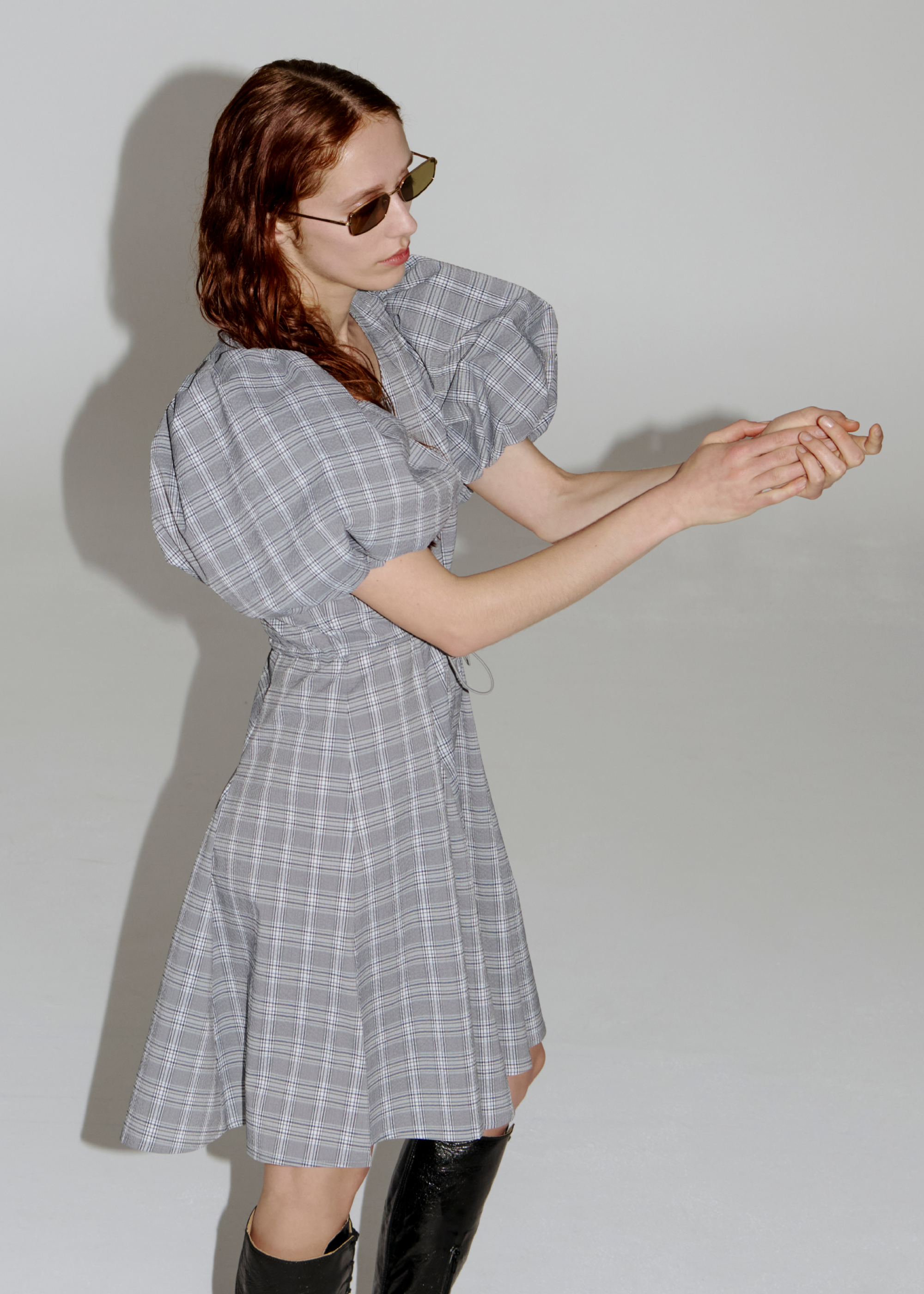 Subject Dress ~ Petrol Check