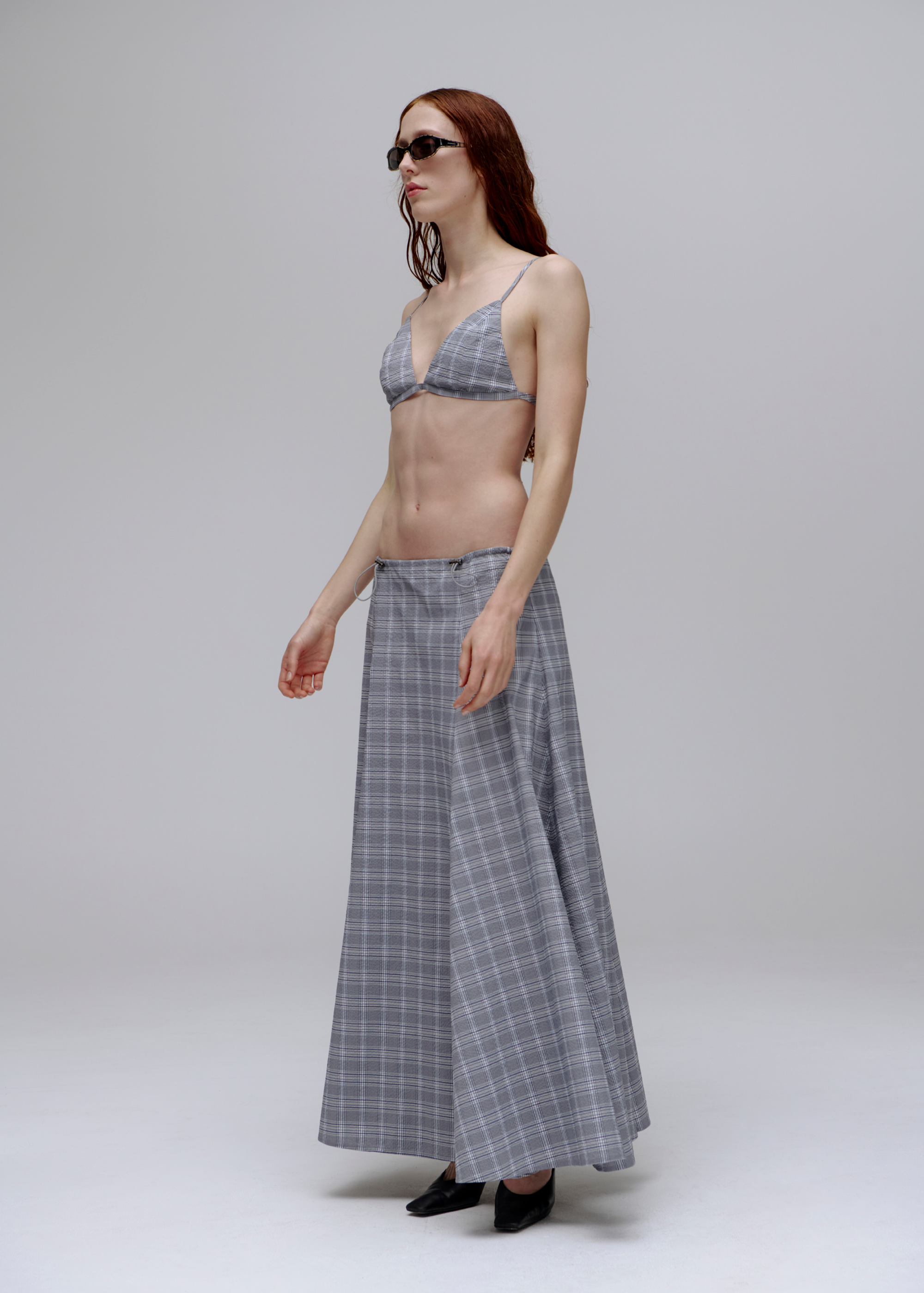 Subject Skirt ~ Petrol Check