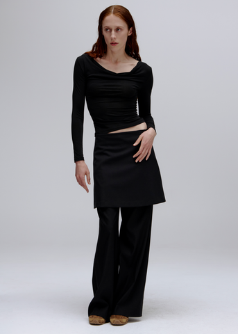 Receipt Skirt ~ Black