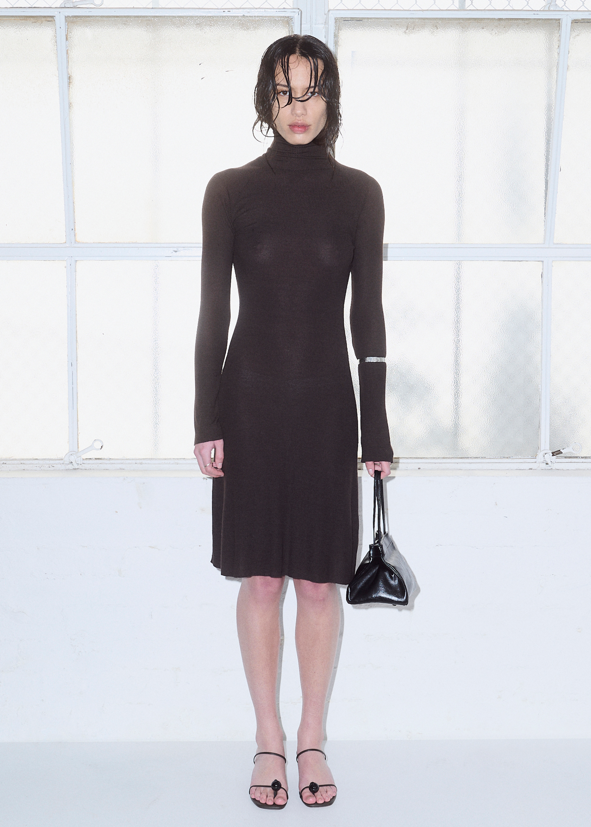 Dissolve Wool Dress ~ Umber