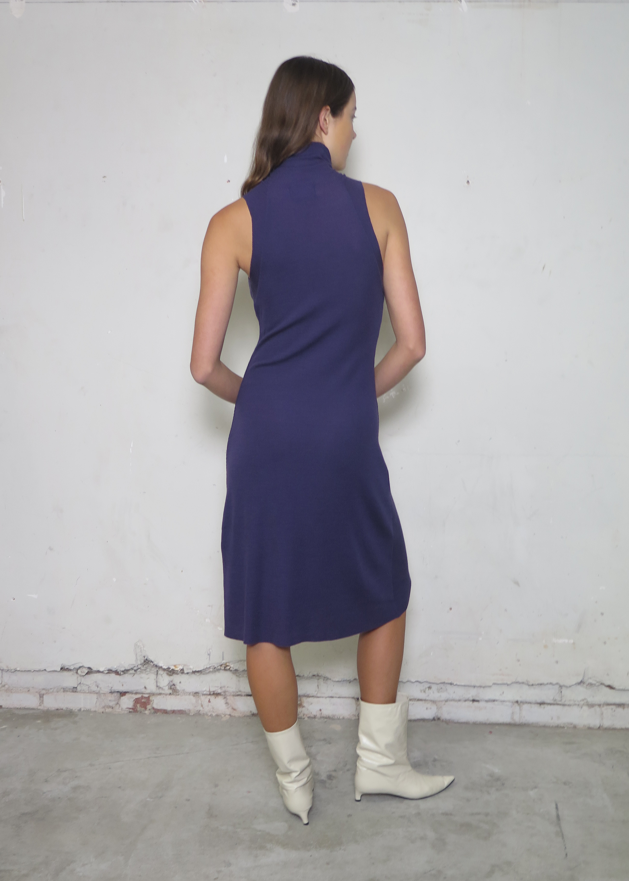 Dissolve Wool Tank Dress ~ Ultraviolet