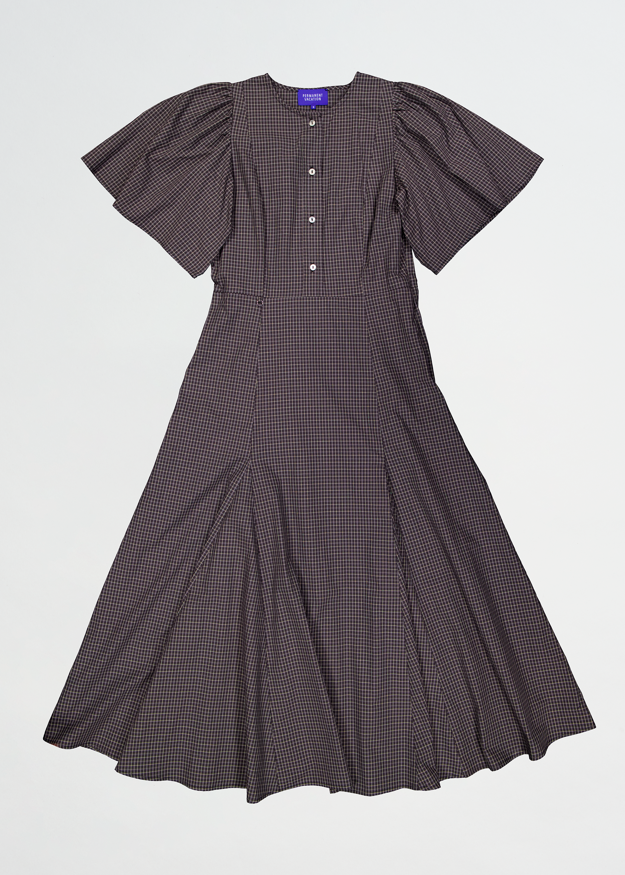 Lykke Dress ~ Charcoal Check