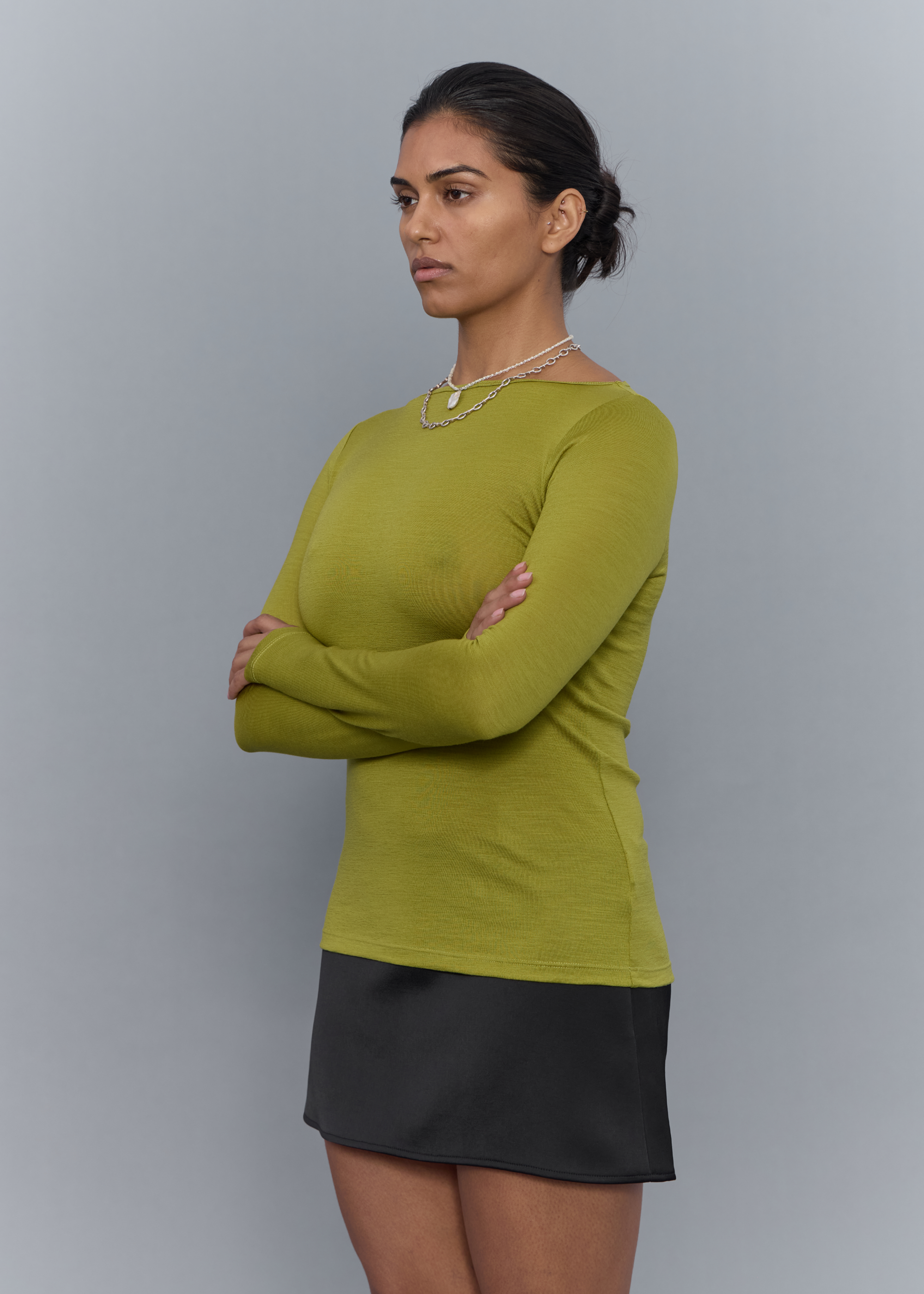 Connection Wool Top ~ Algae