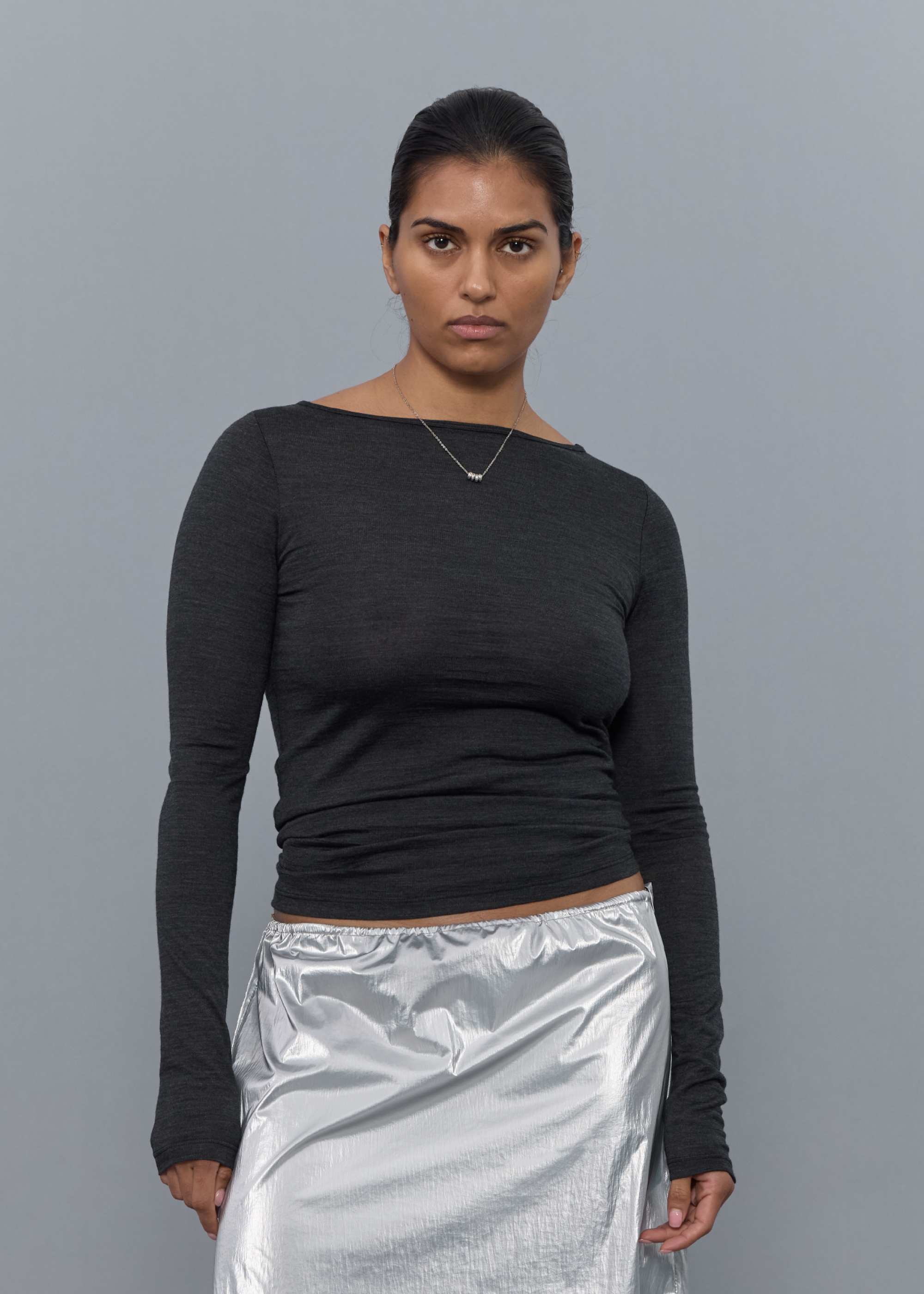 Connection Wool Top ~ Cinder