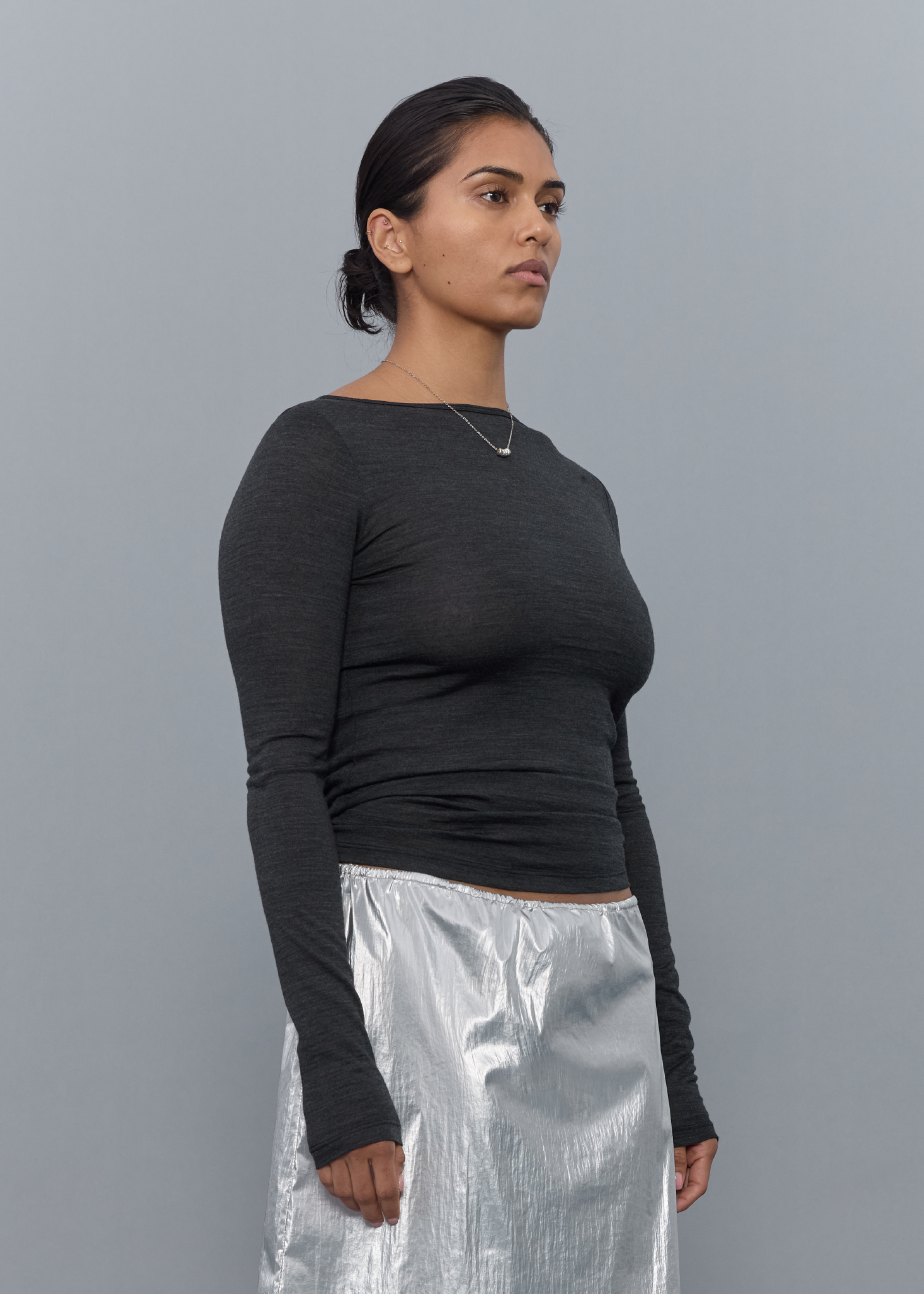 Connection Wool Top ~ Cinder