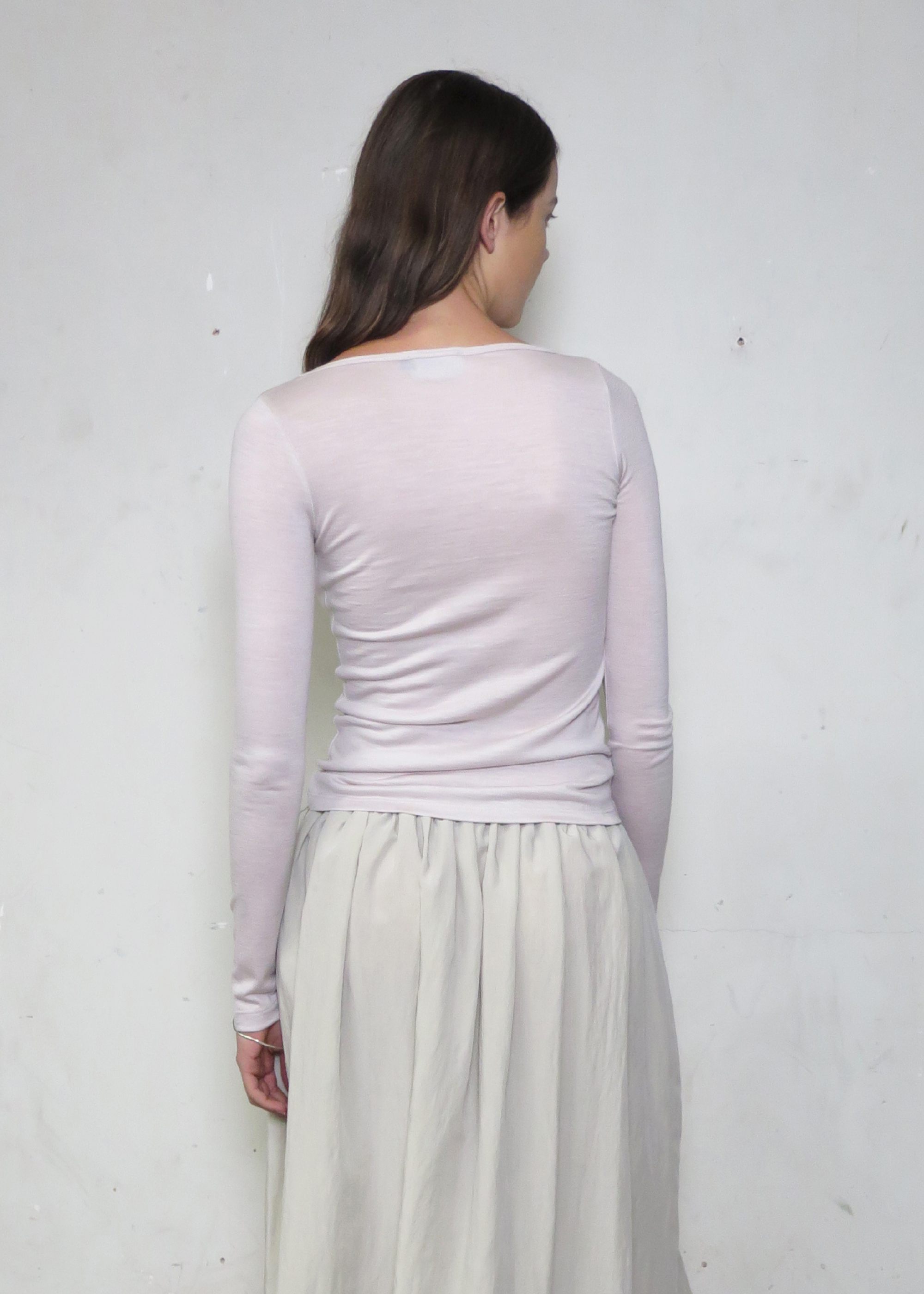 Connection Wool Top ~ Oyster