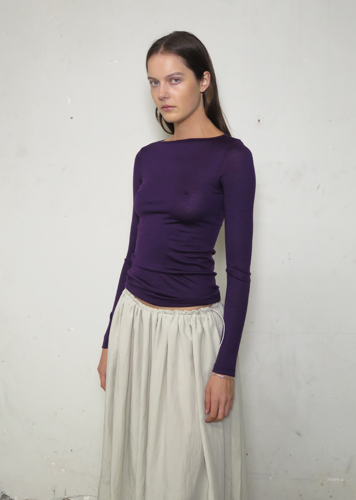 Connection Wool Top ~ Royal Purple
