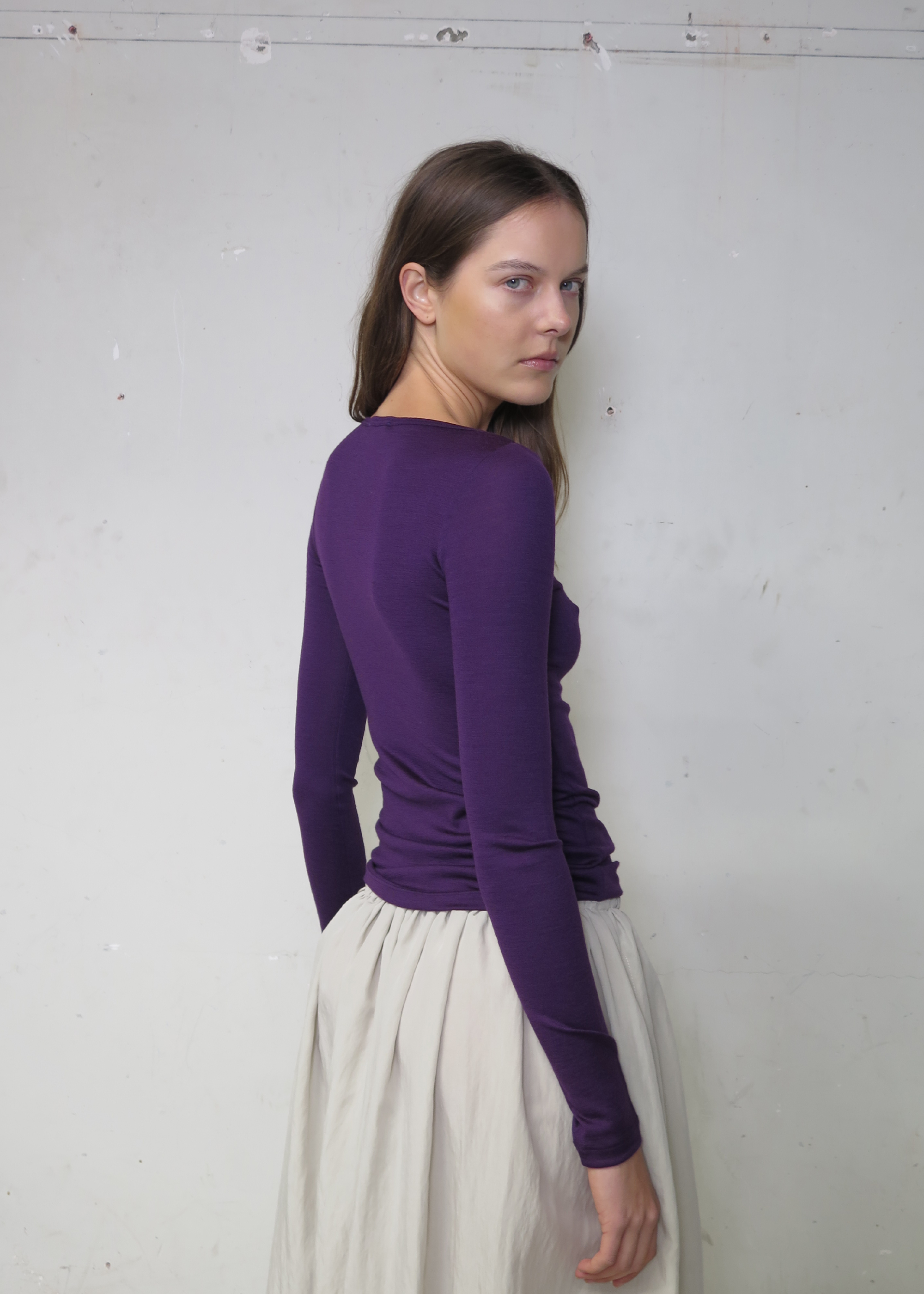 Connection Wool Top ~ Royal Purple