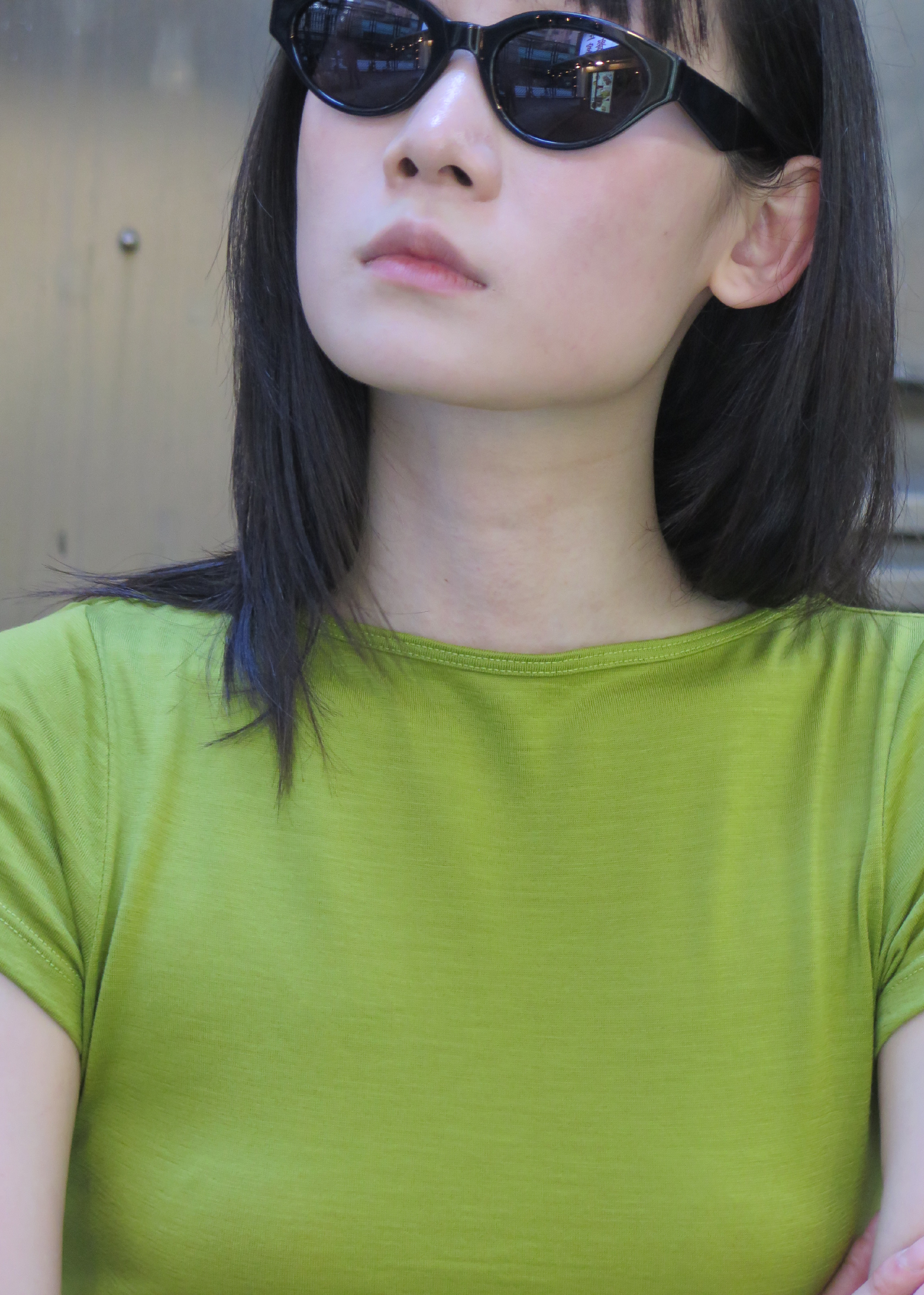 Connection Wool Baby Tee ~ Algae