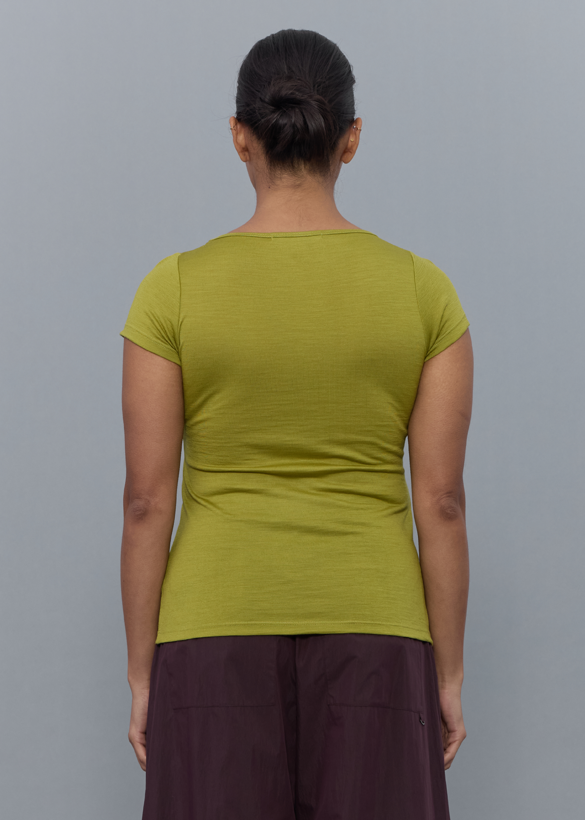 Connection Wool Baby Tee ~ Algae