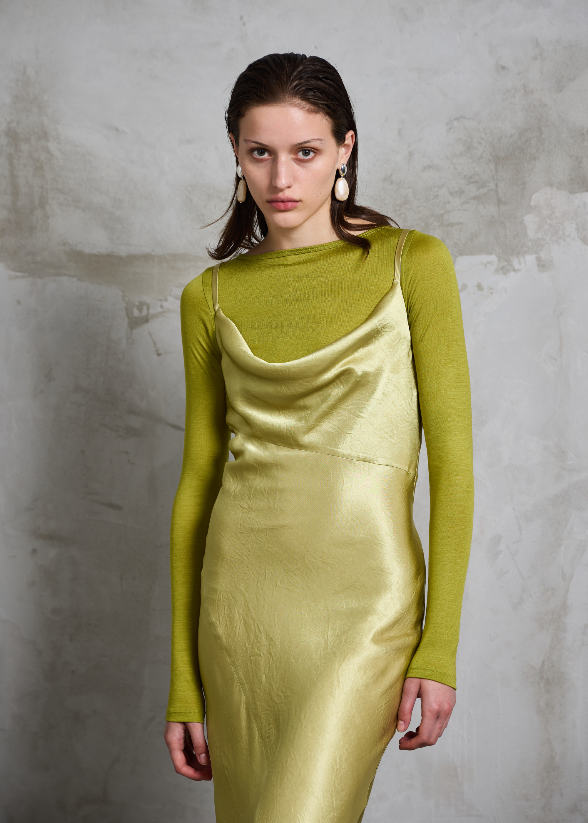 Connection Wool Top ~ Algae