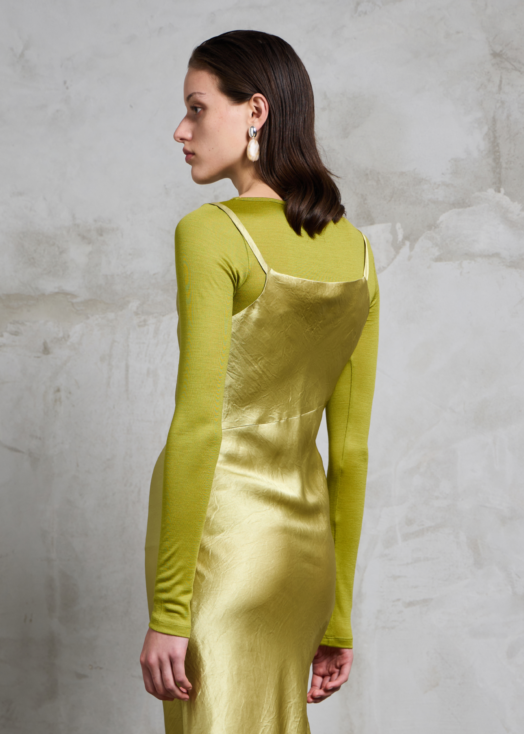 Connection Wool Top ~ Algae