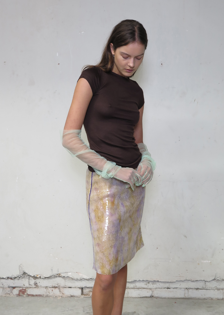 Connection Wool Baby Tee ~ Brown