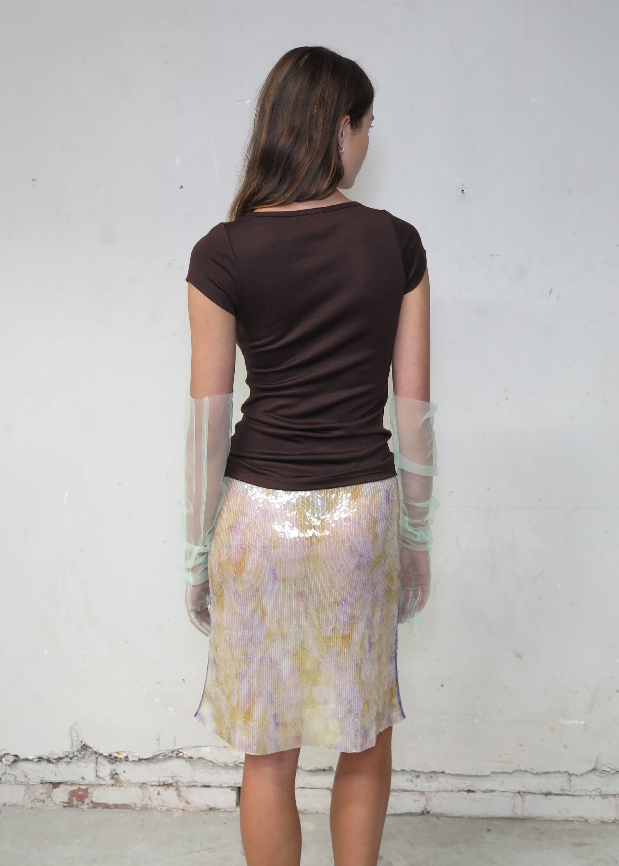 Connection Wool Baby Tee ~ Brown