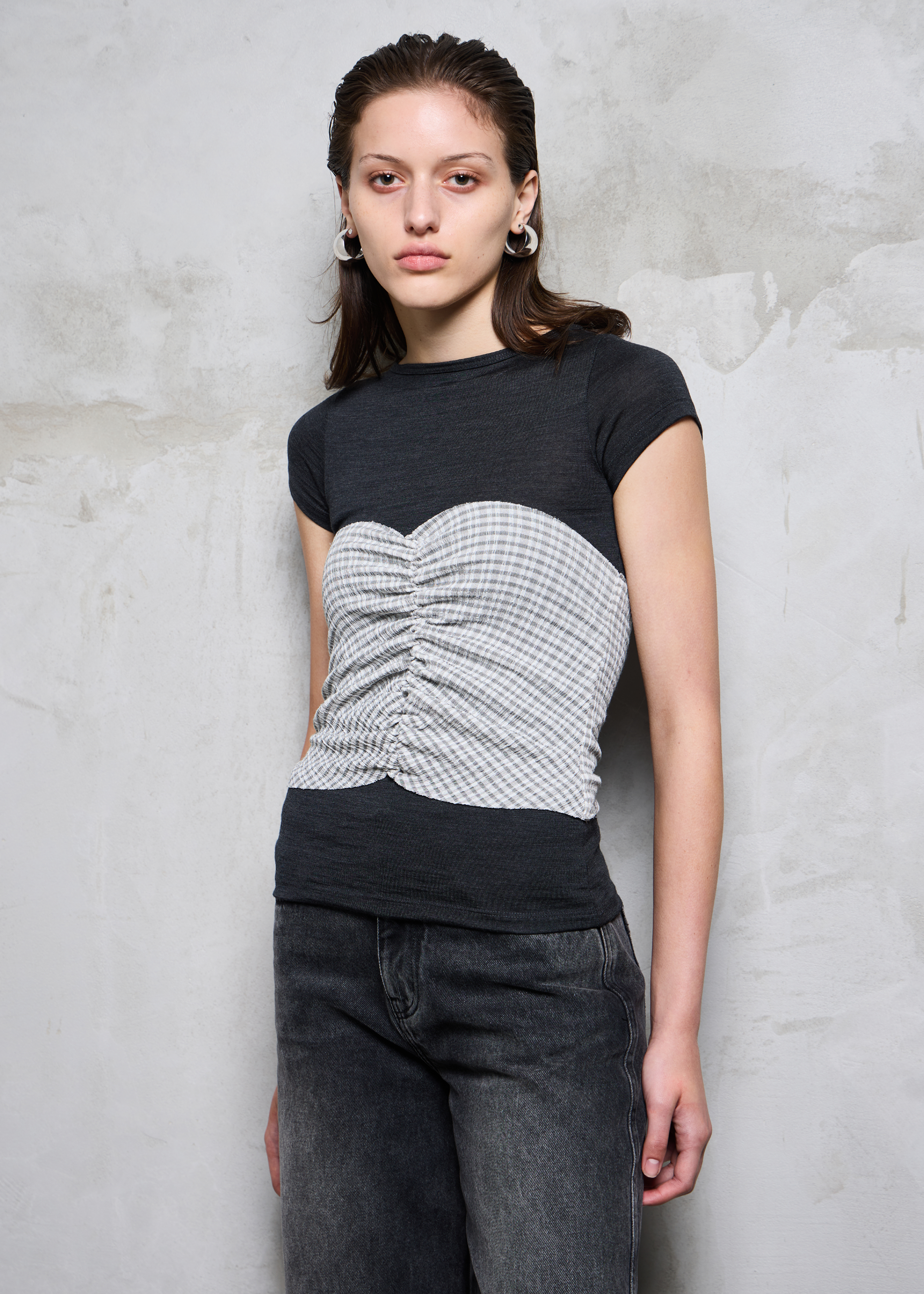 Connection Wool Baby Tee ~ Cinder