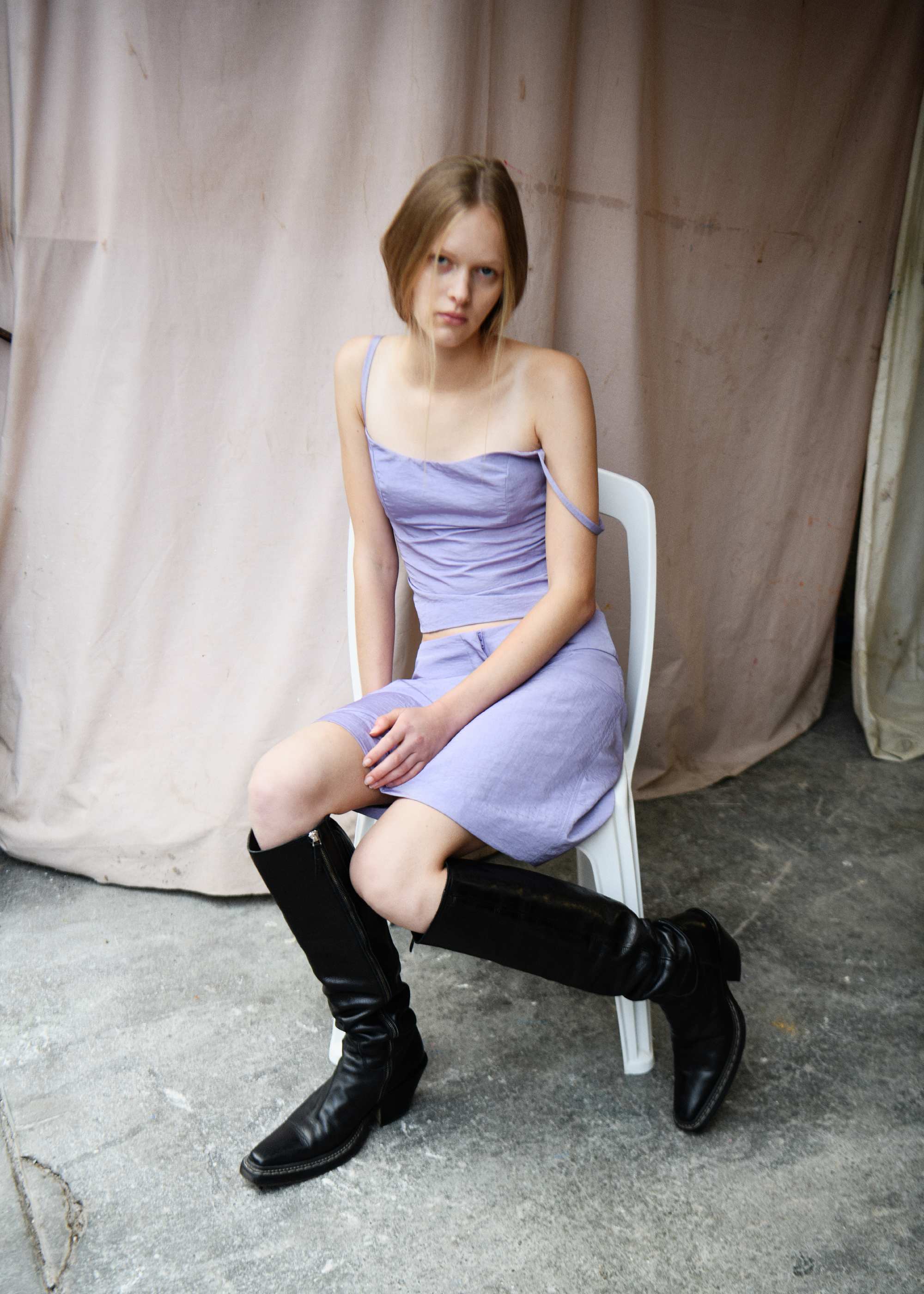 Refract Skirt ~ Lilac