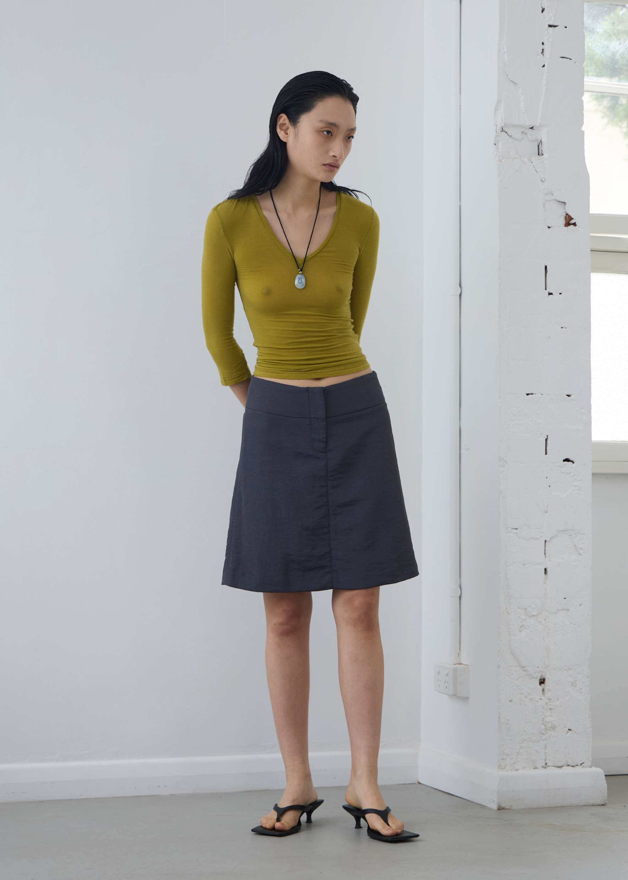 Refract Skirt ~ Slate