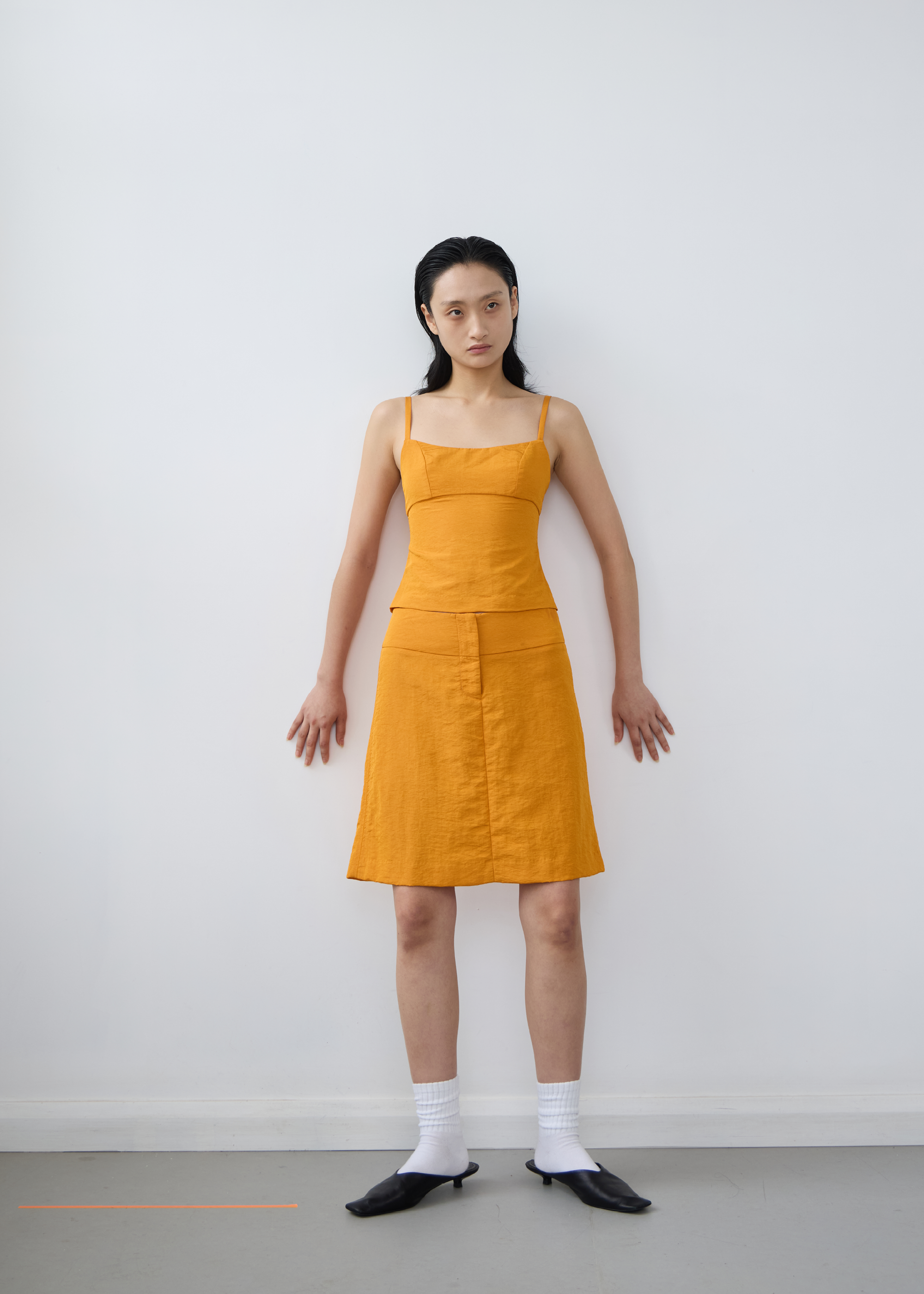 Refract Skirt ~ Tangerine