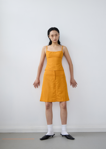 Refract Skirt ~ Tangerine