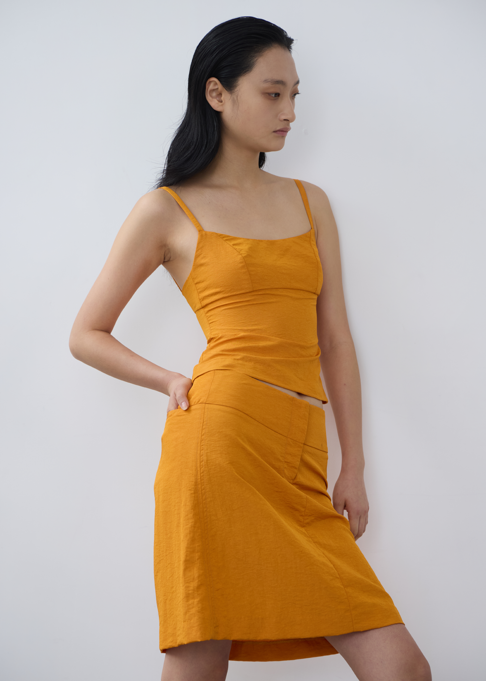 Refract Skirt ~ Tangerine