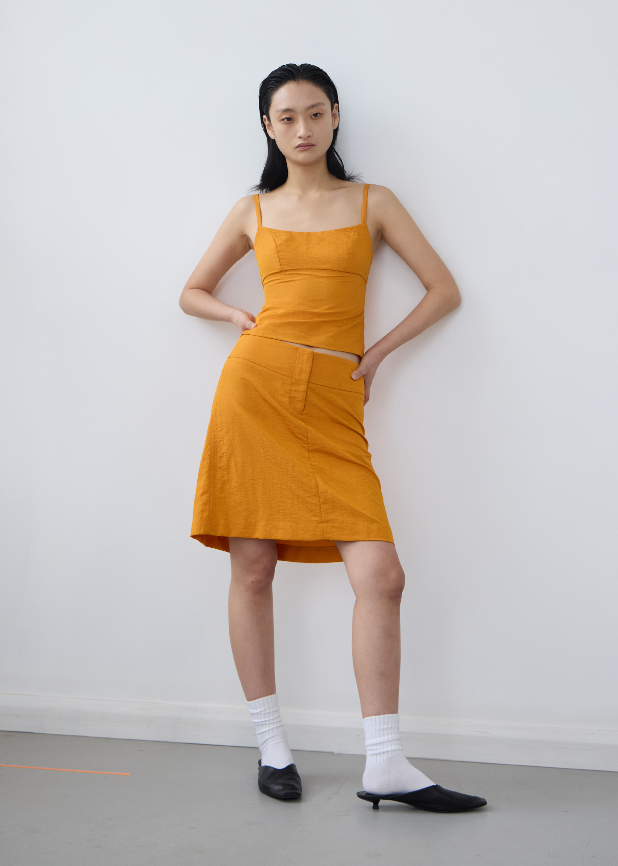 Refract Skirt ~ Tangerine