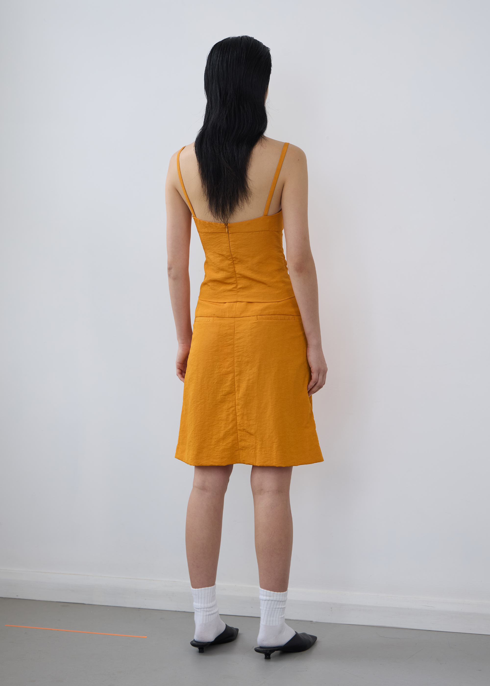 Refract Skirt ~ Tangerine