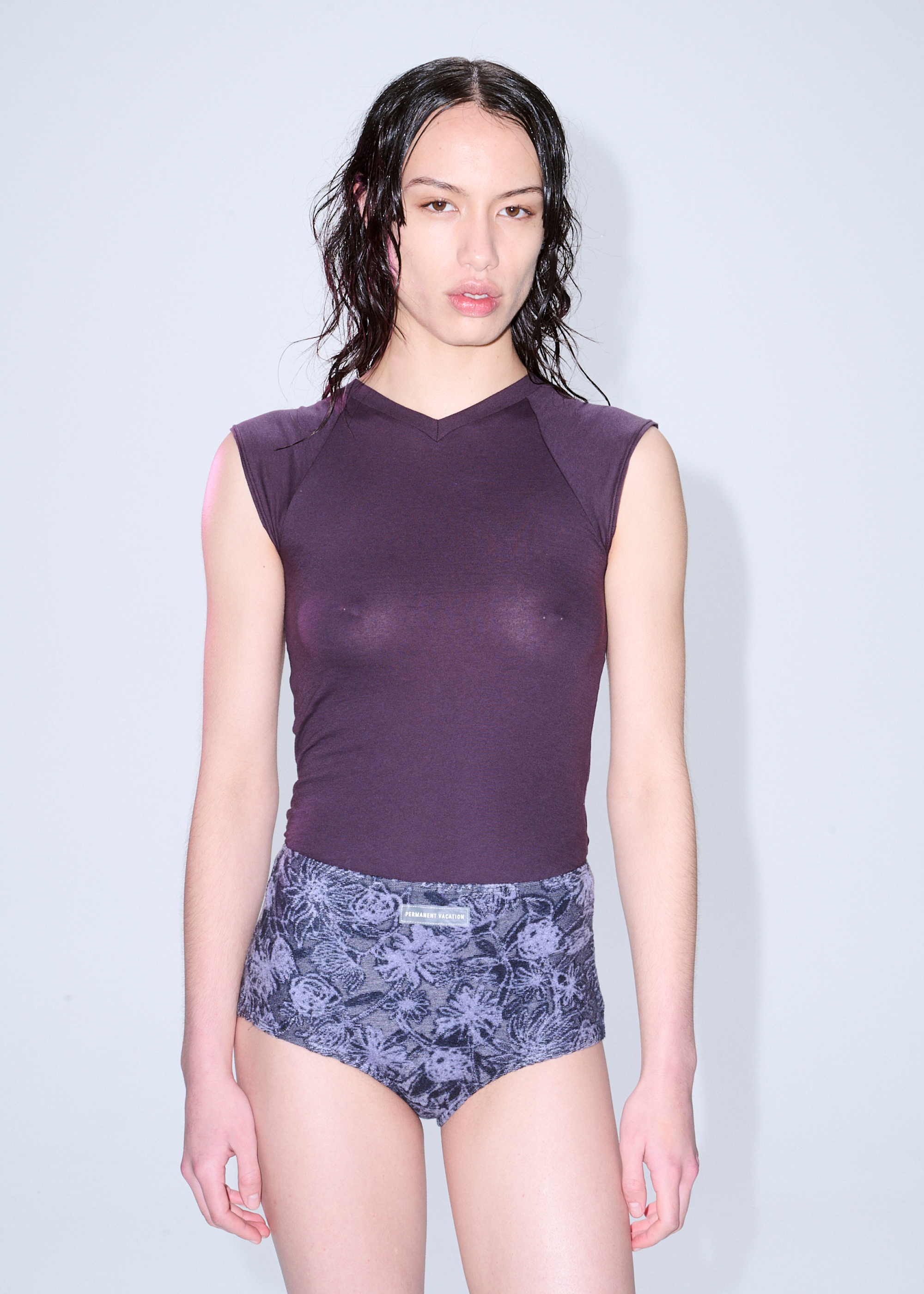 Beam V-Neck Tee ~ Purple