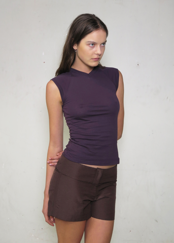 Beam V-Neck Tee ~ Purple