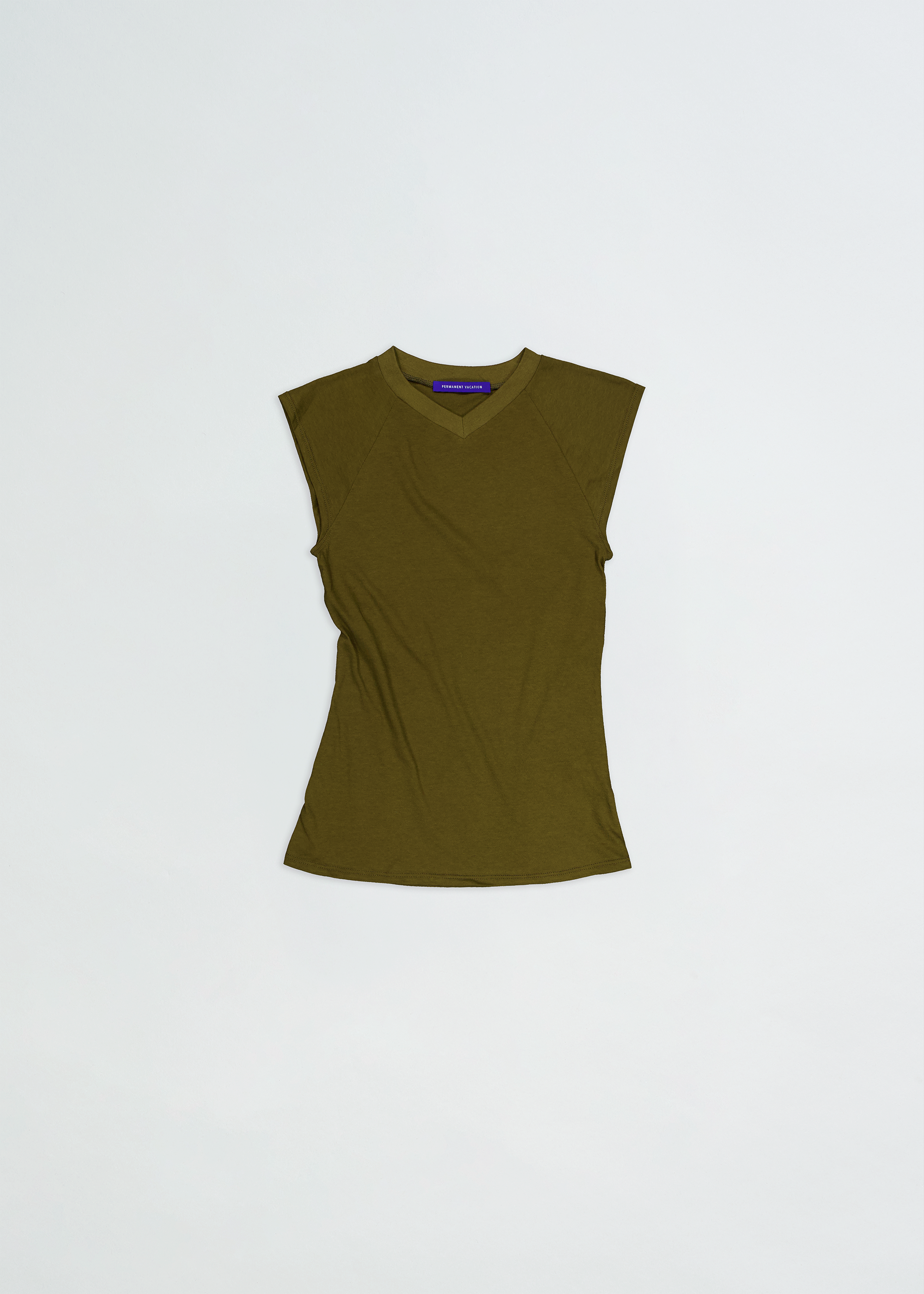 Beam V-Neck Tee ~ Seaweed