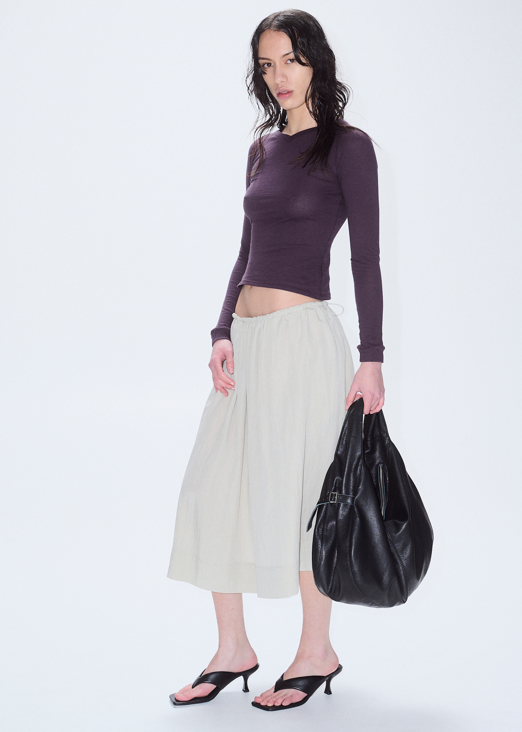 Beam V-Neck Top ~ Purple