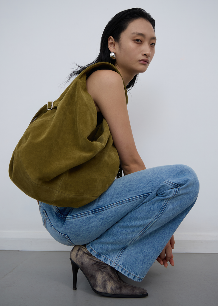 PREORDER: Orb Bag ~ Kelp Suede