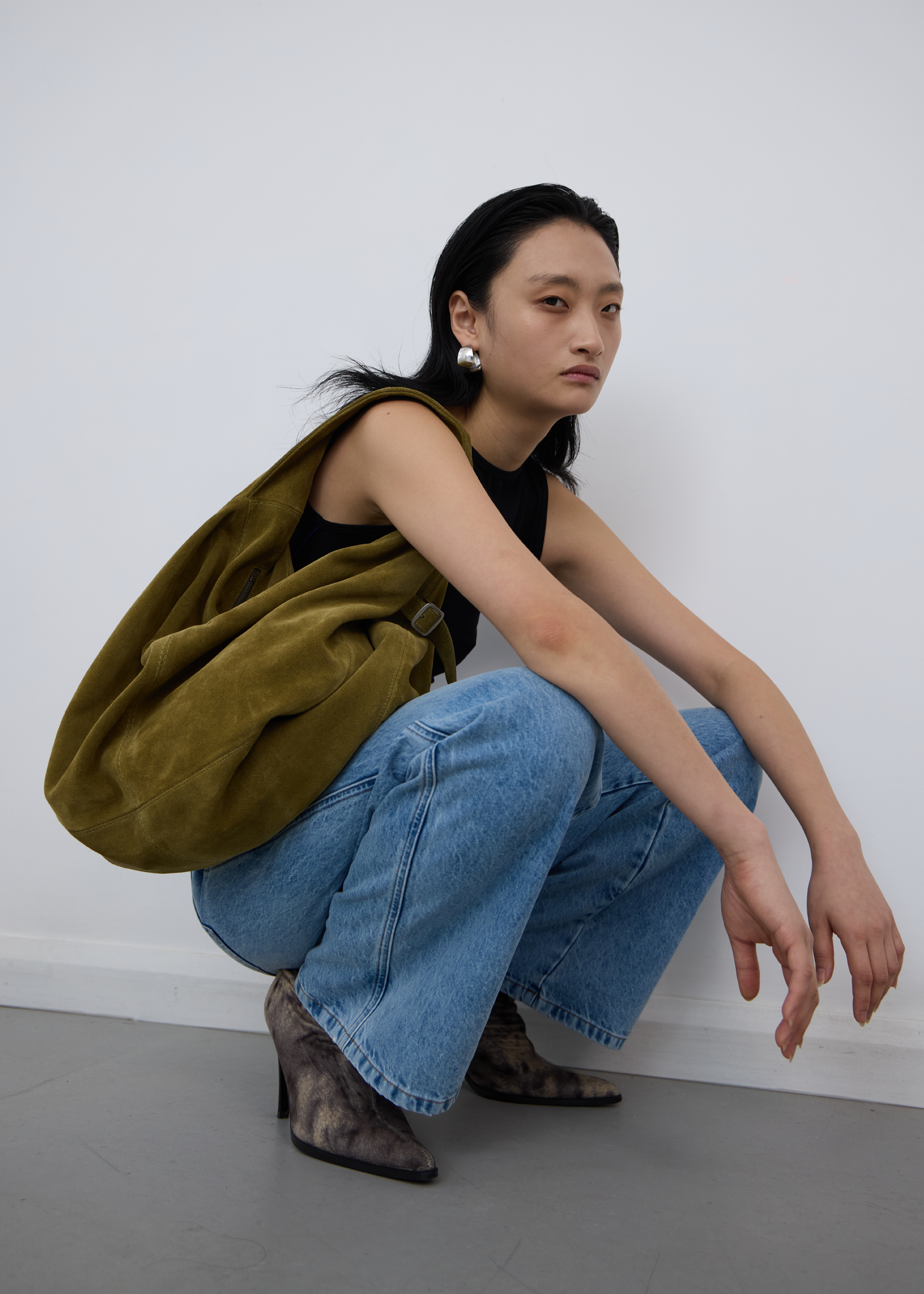 PREORDER: Orb Bag ~ Kelp Suede