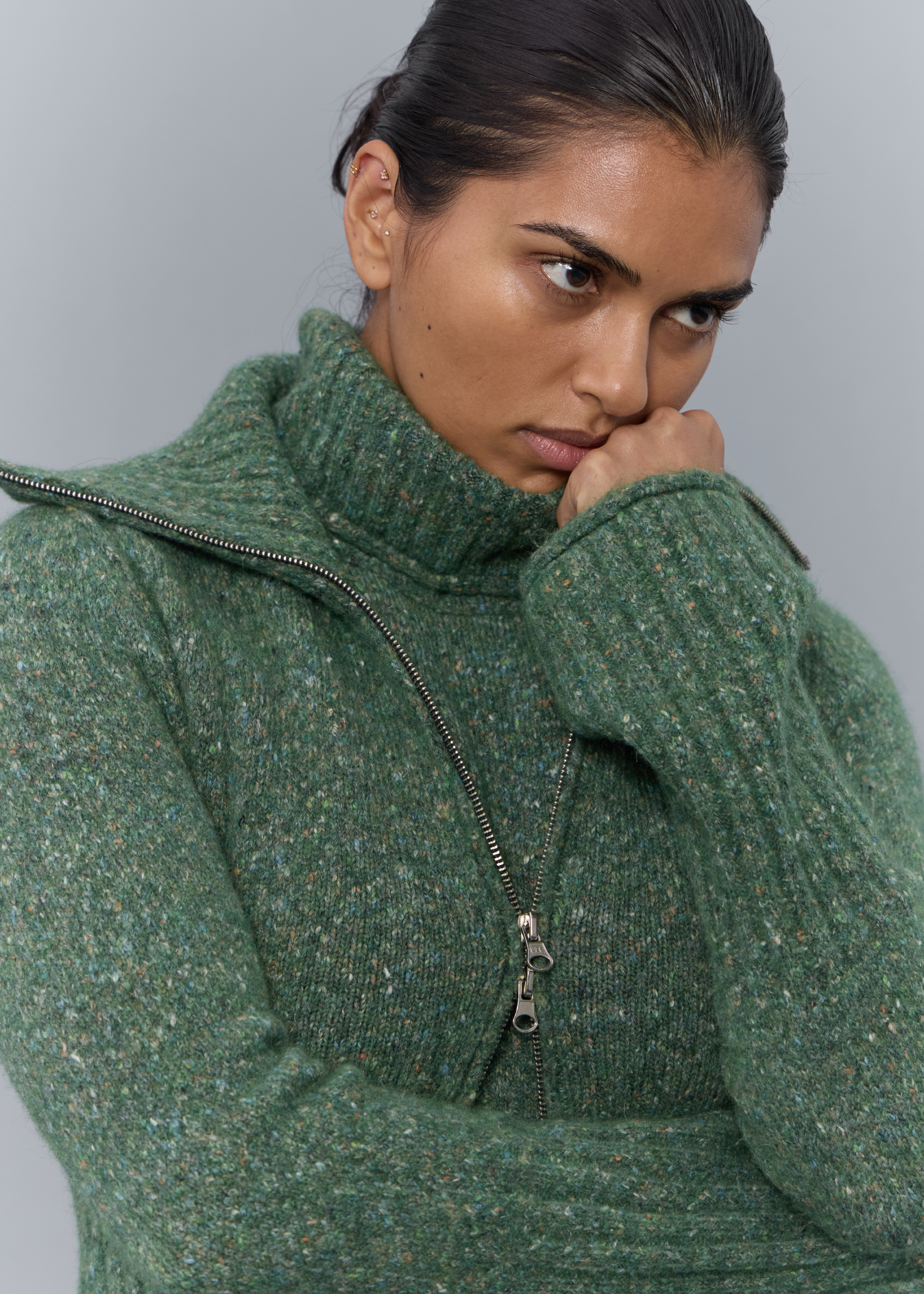 Nest Knitted Cardigan ~ Cypress