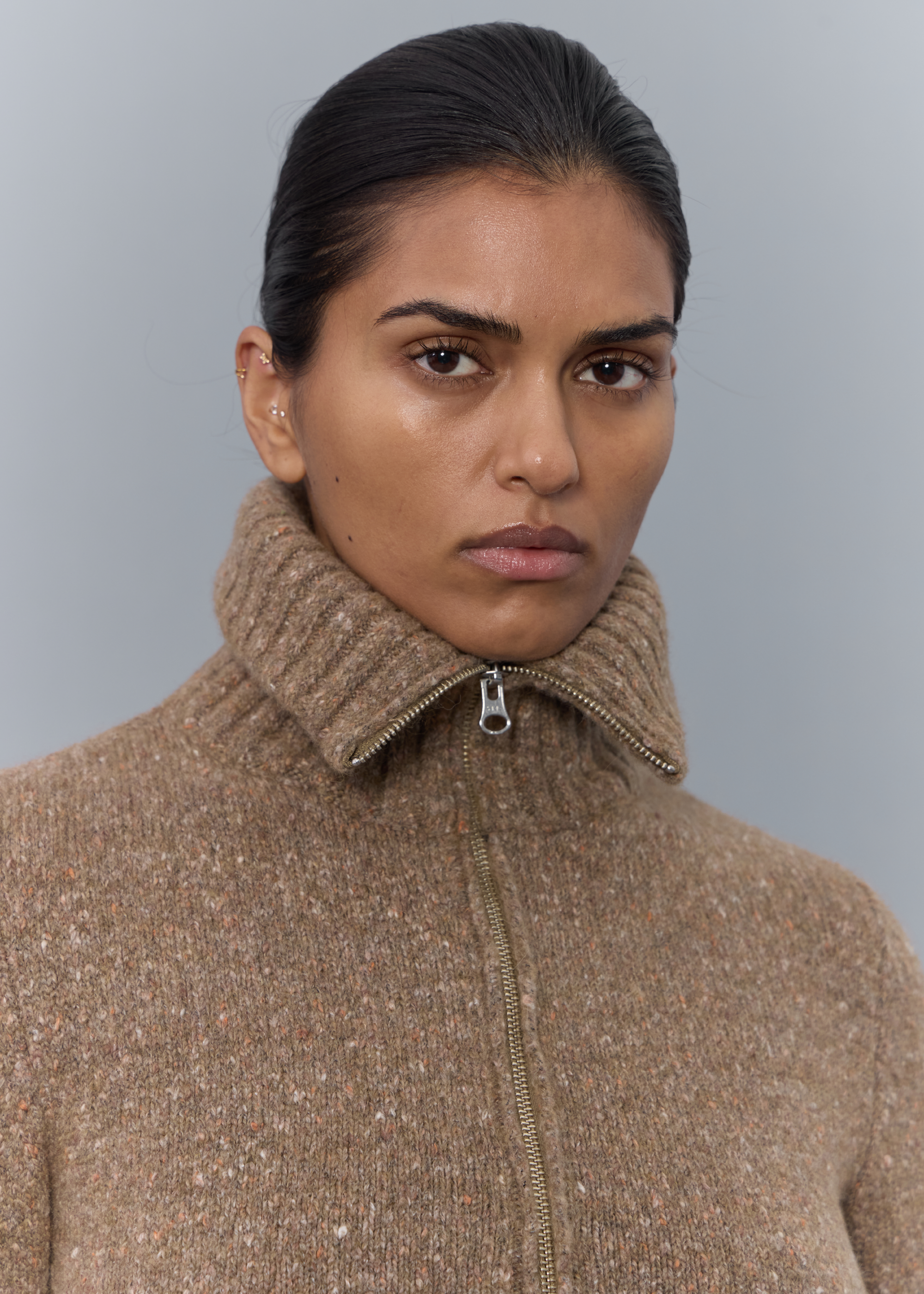 Nest Knitted Cardigan ~ Fawn