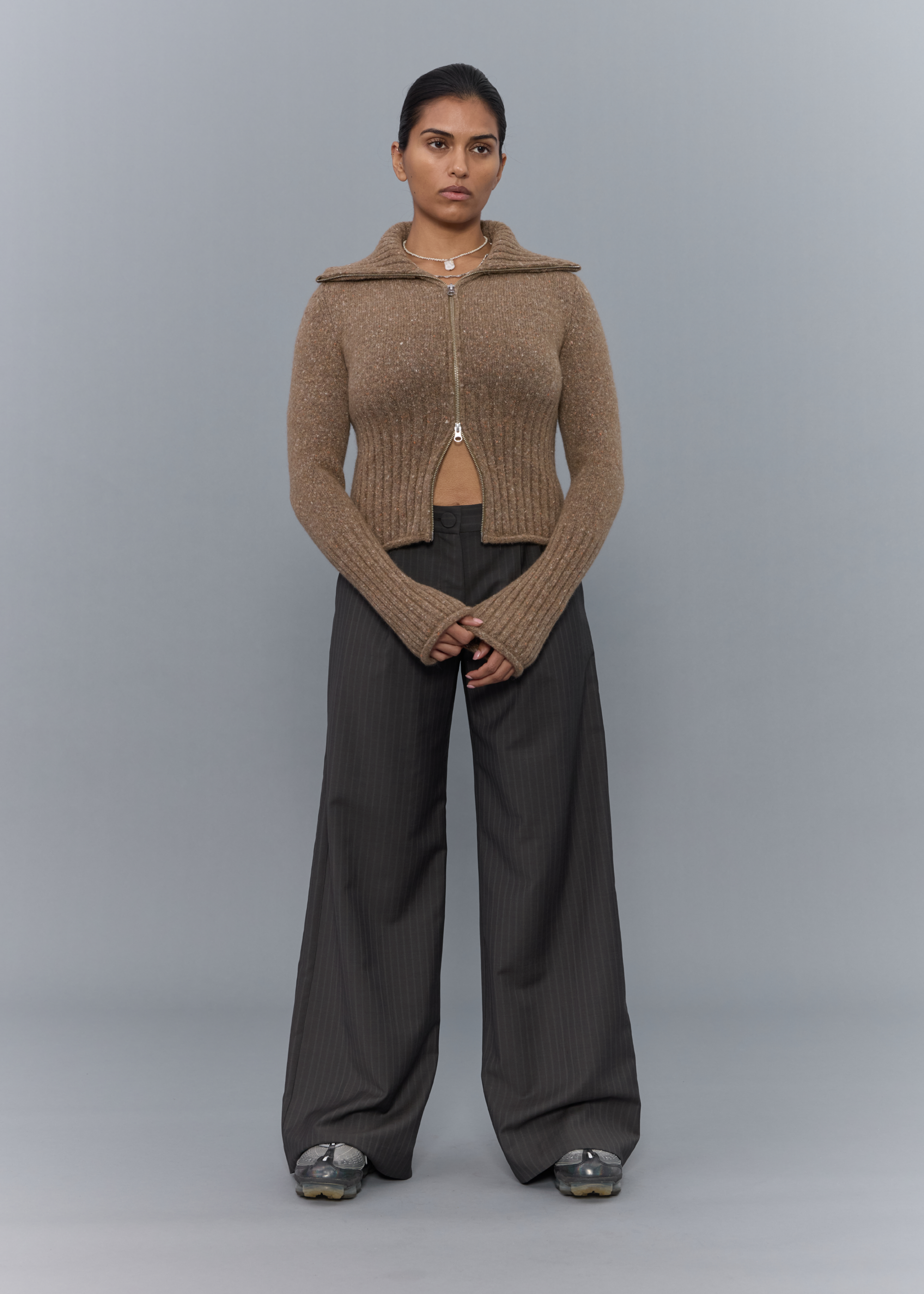 Nest Knitted Cardigan ~ Fawn