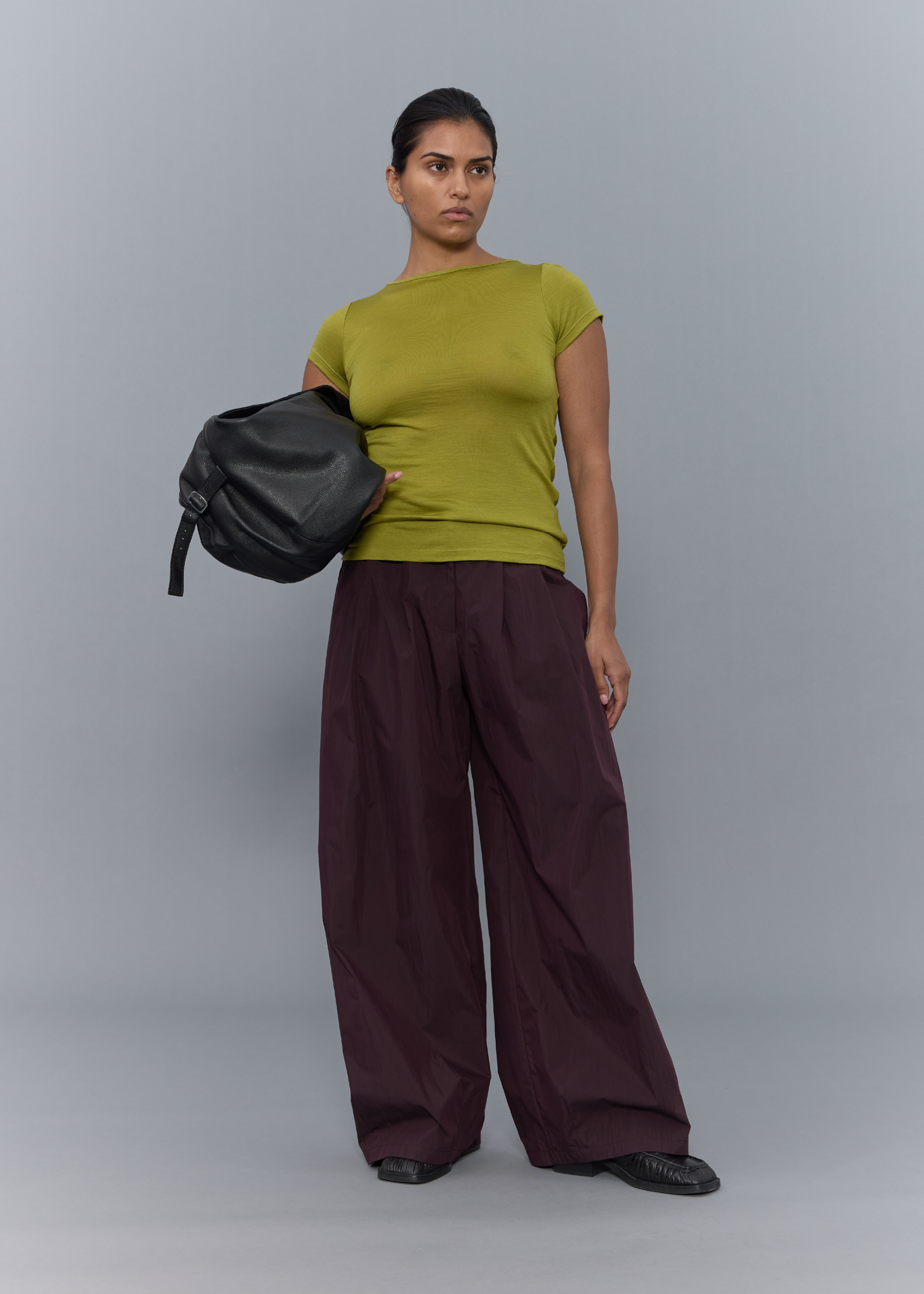 Pillar Trouser ~ Mulberry