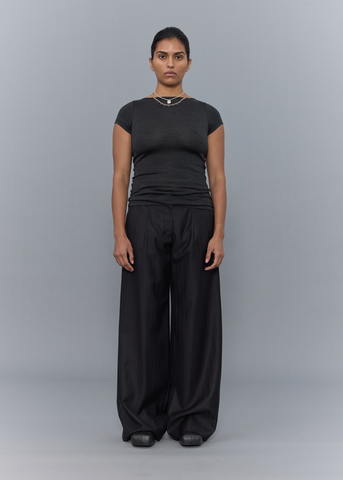 Distil Trouser ~ Black Stripe