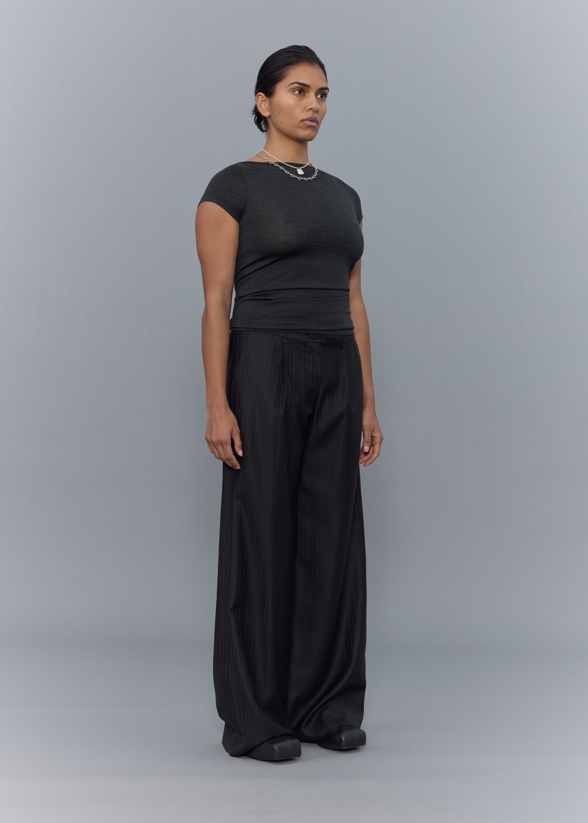 Distil Trouser ~ Black Stripe