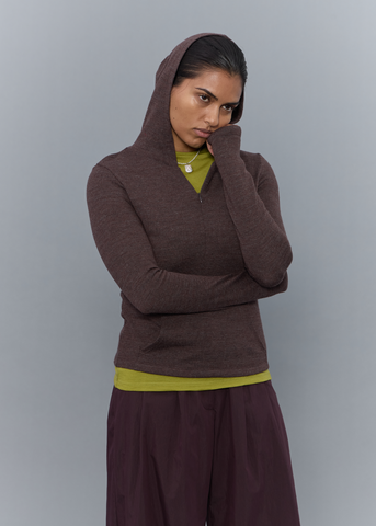 Habitat Wool Hoodie ~ Earth