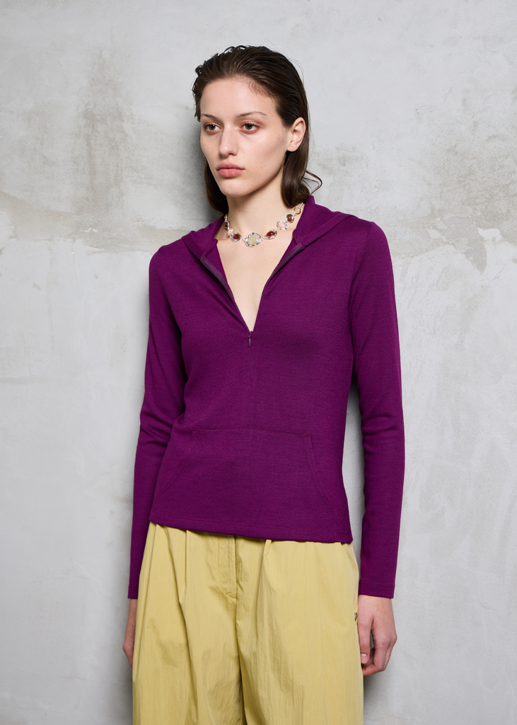 Habitat Wool Hoodie ~ Orchid