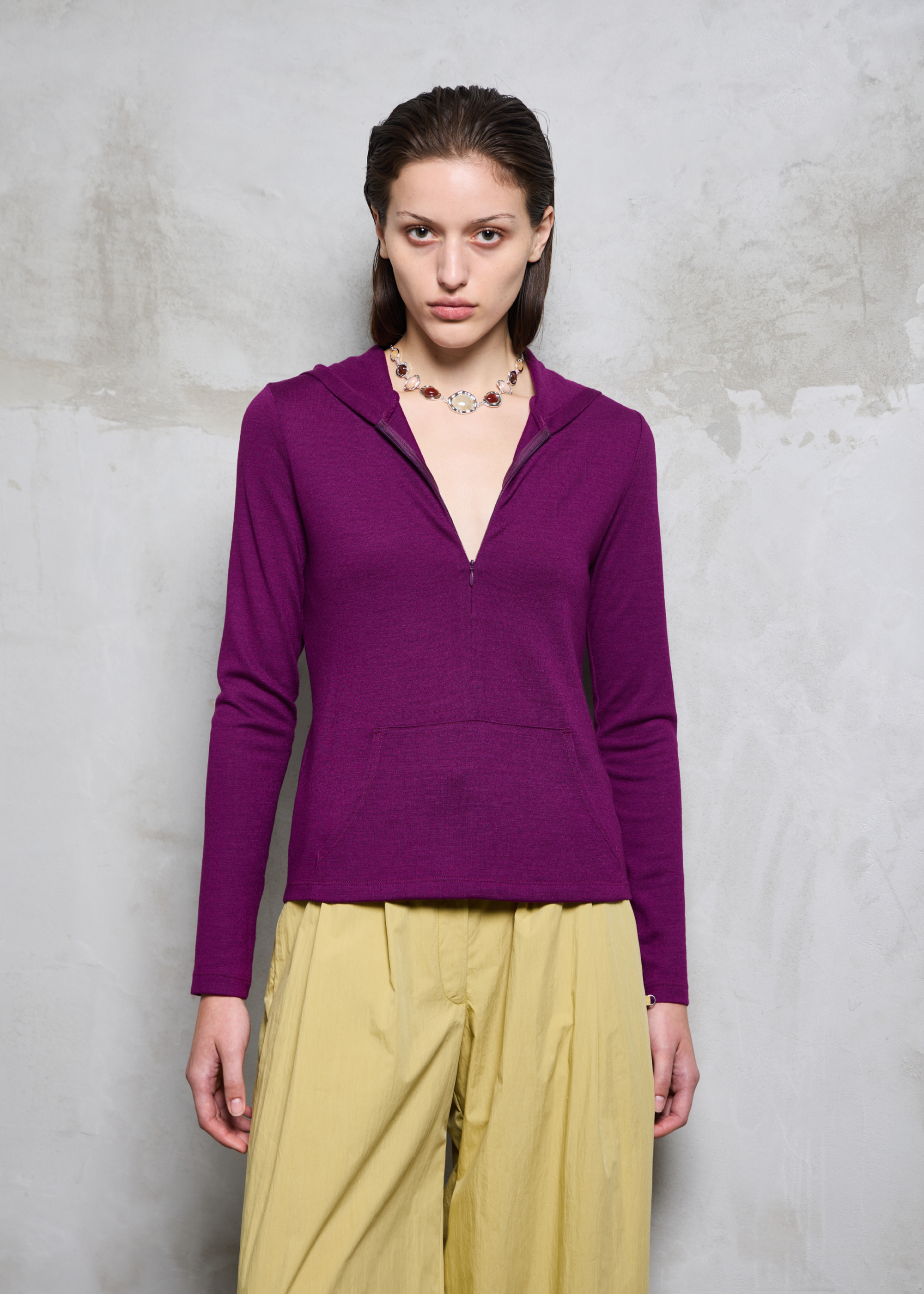 Habitat Wool Hoodie ~ Orchid
