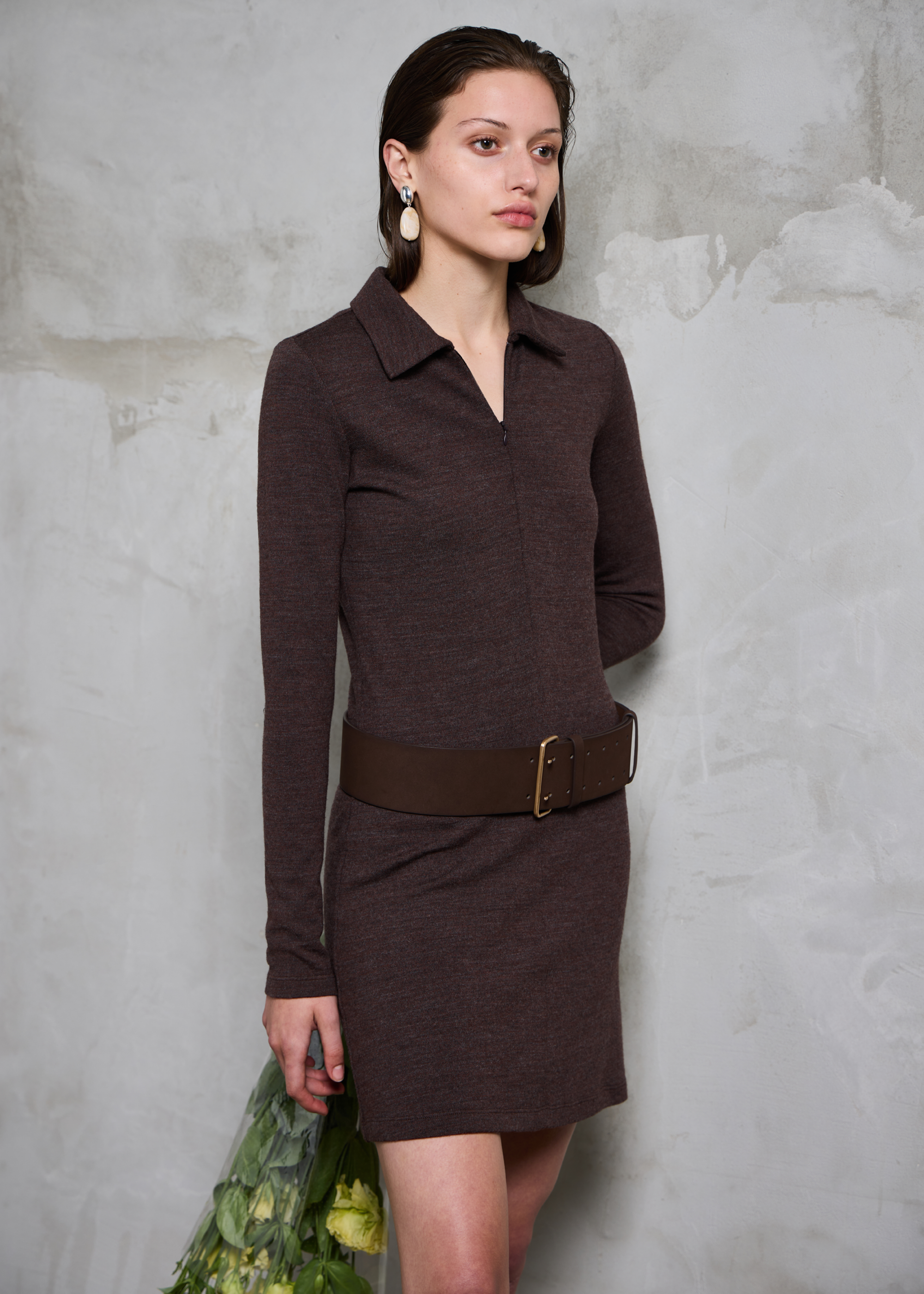 Habitat Wool Dress ~ Earth