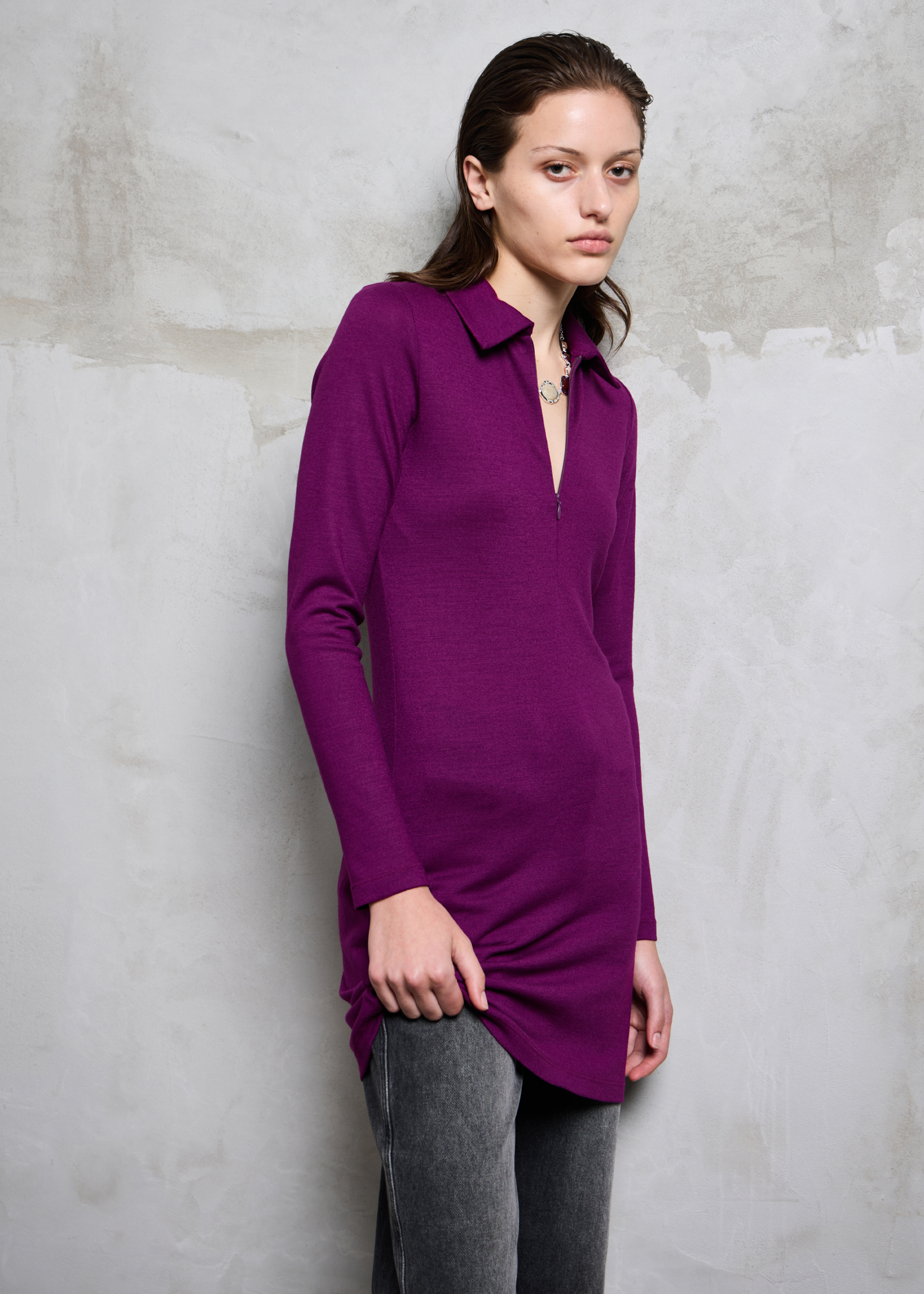 Habitat Wool Dress ~ Orchid
