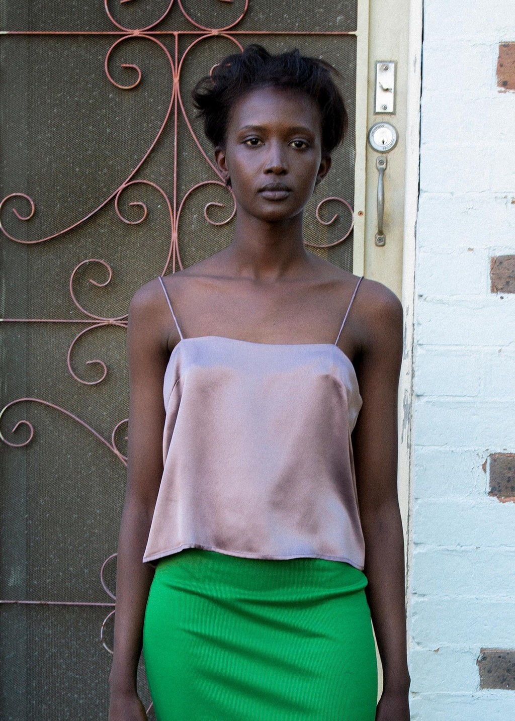 Silk Simple Singlet ~ Mauve