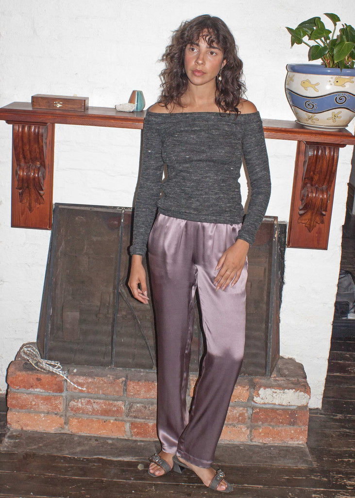 Utopia Silk Pants ~ Mauve