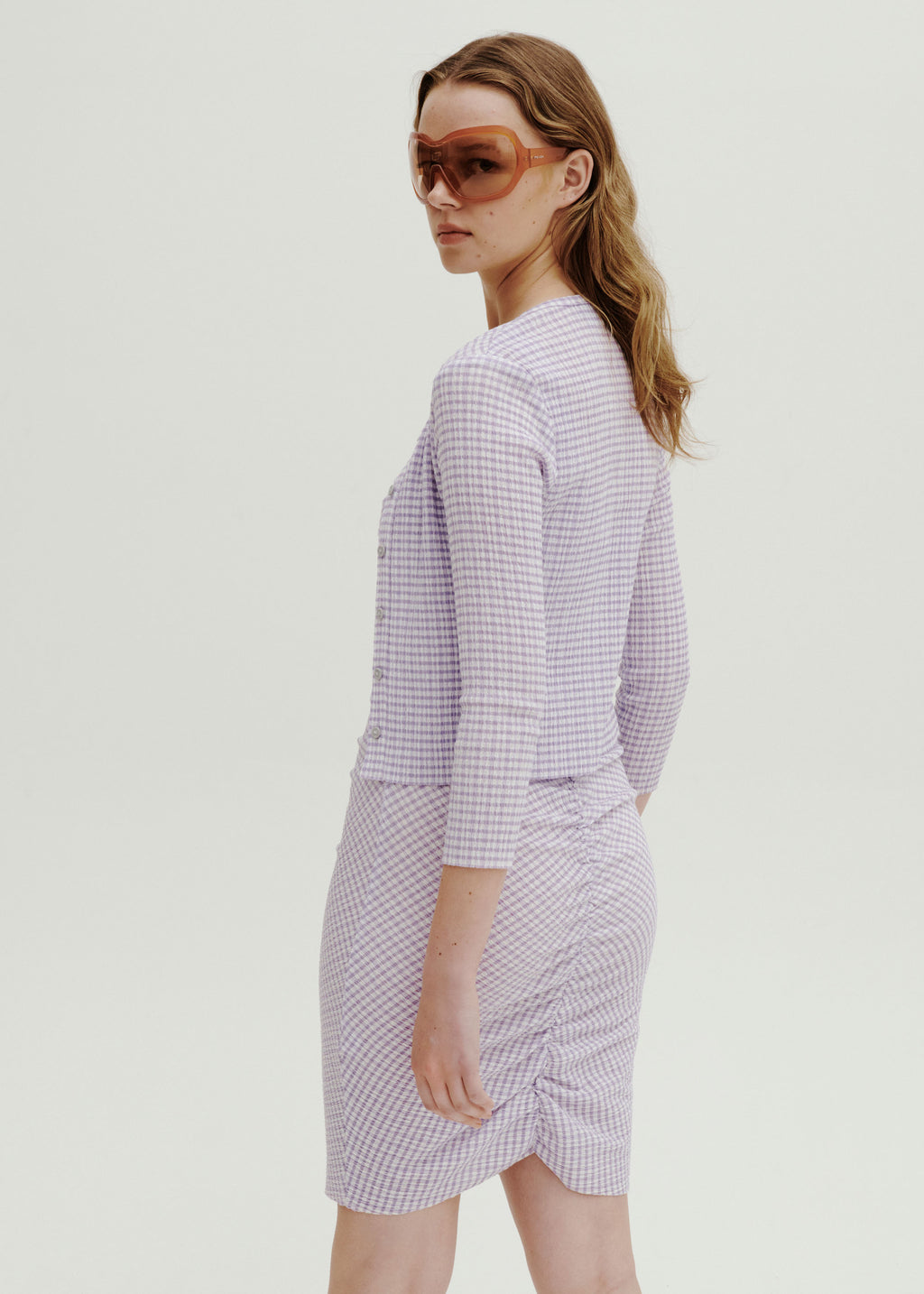 Motion Cropped Cardigan ~ Lavender