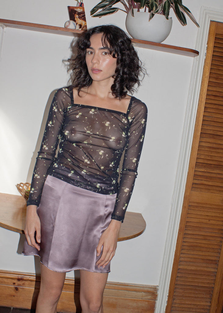 Evolution Silk Skirt ~ Mauve