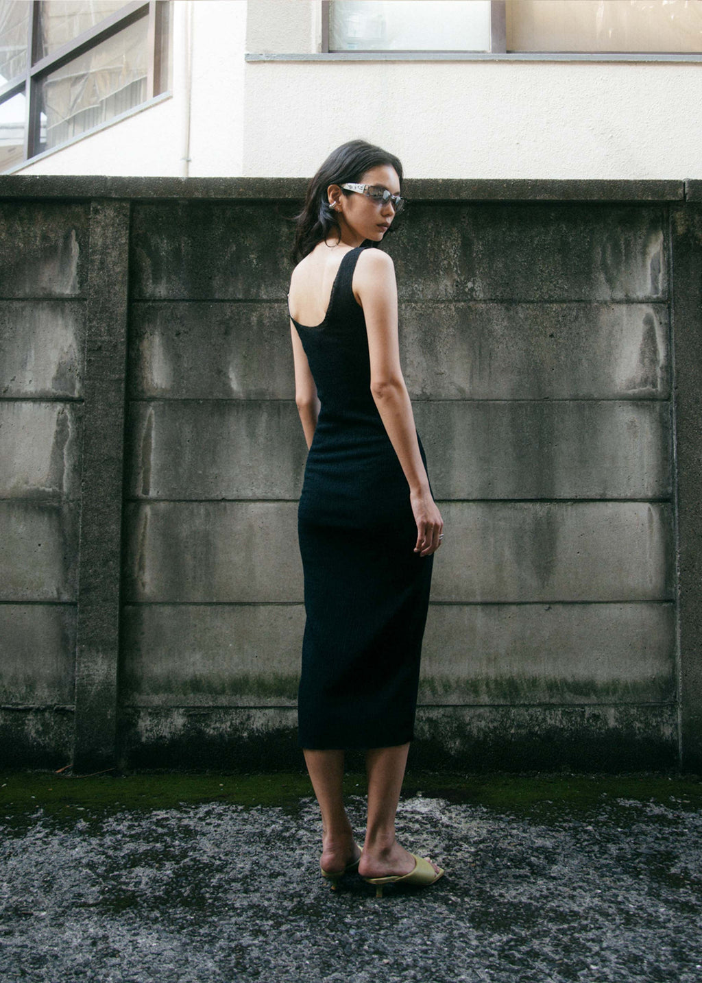 Metaphor Tank Dress ~ Black