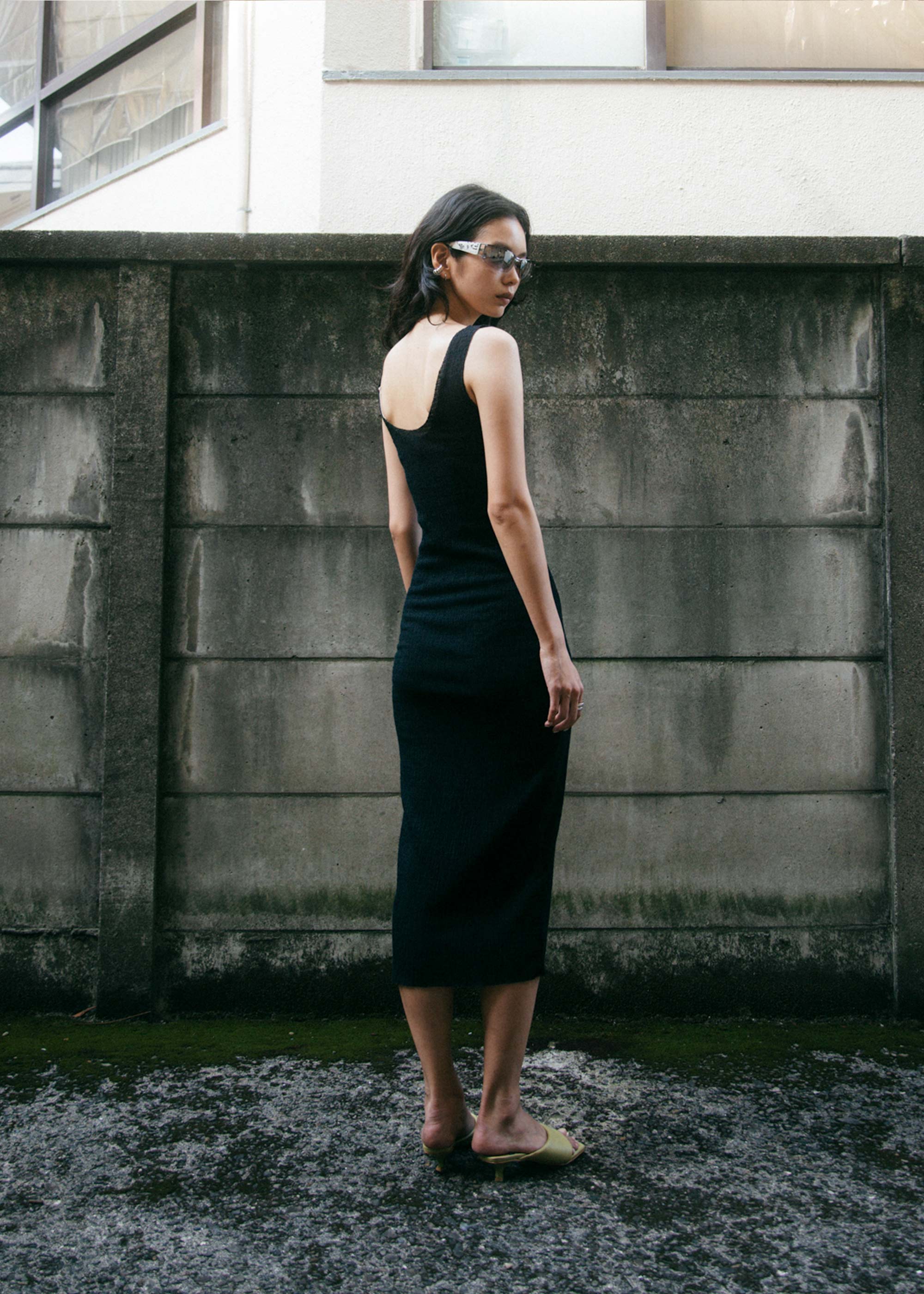 Metaphor Tank Dress ~ Black