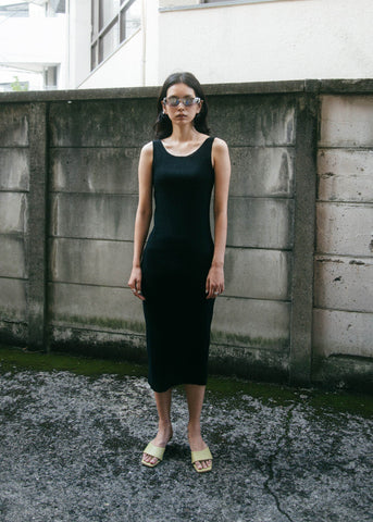 Metaphor Tank Dress ~ Black